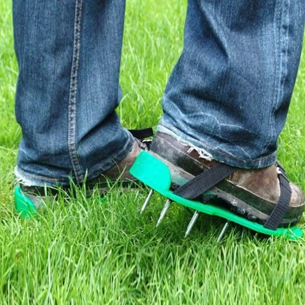 Łatwe do Przenoszenia Buty do Gwoździ do Trawy, Aerator do Trawnika, Buty do Paznokci, Buty z Kolcami do Trawnika Wykonane z Wysokiej ści Tworzywa Sztucznego PP do Trawnika