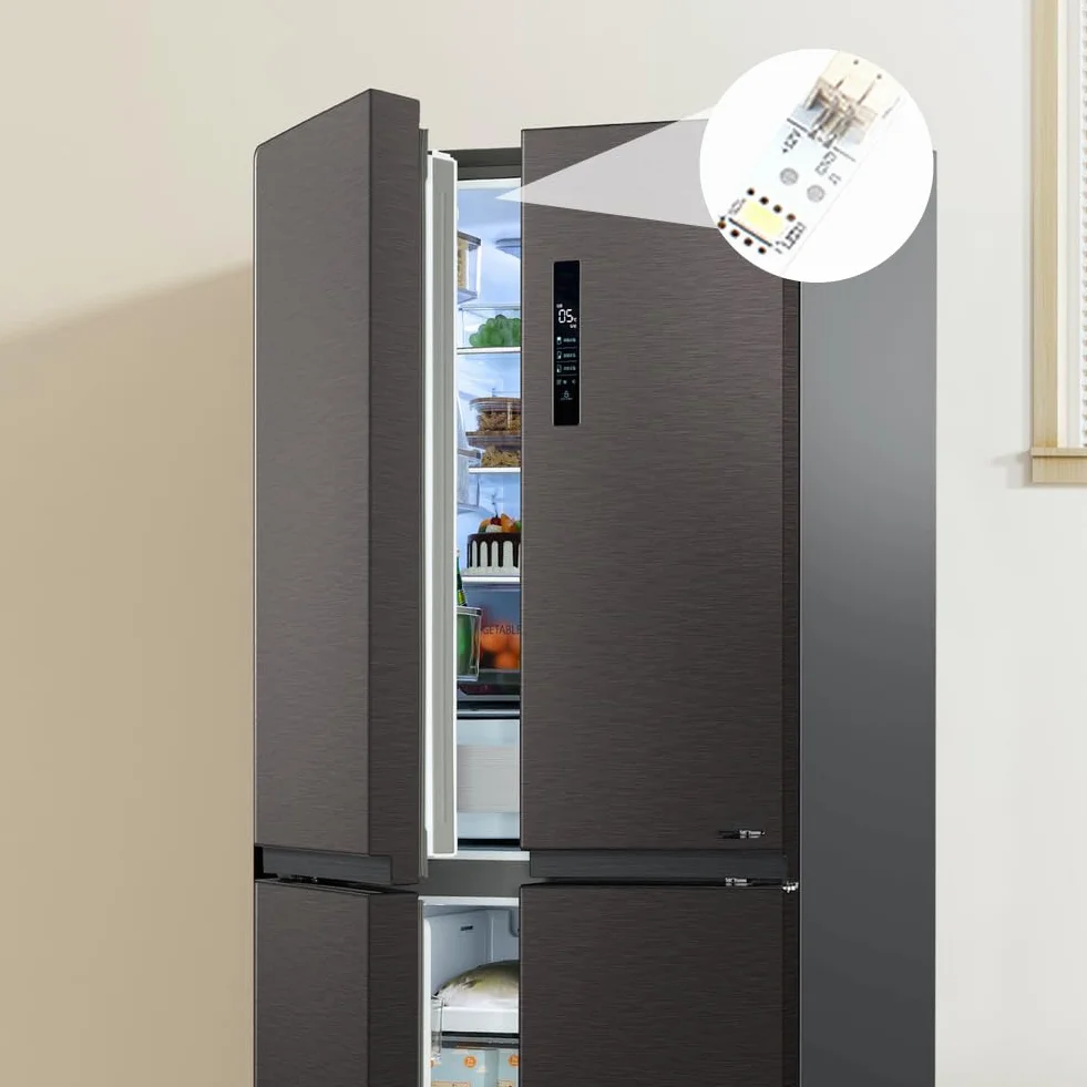 Taśma LED do lodówki, 2 sztuki, do RONGSHENG/HISENSE 1629348 (6,3 x 0,39 cala)
