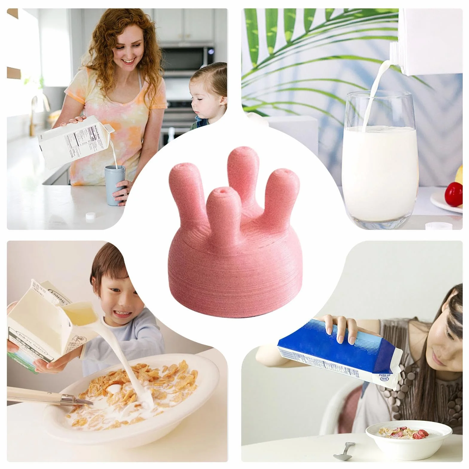 Funnel Fun Milk Pouring Funnel | 2 sztuki krów wymion mleko | lejek do nasadek butelki mleko | pojemnik mleko | dozownik do mleka | ?mieszne butelki mleko do dojenia do domu