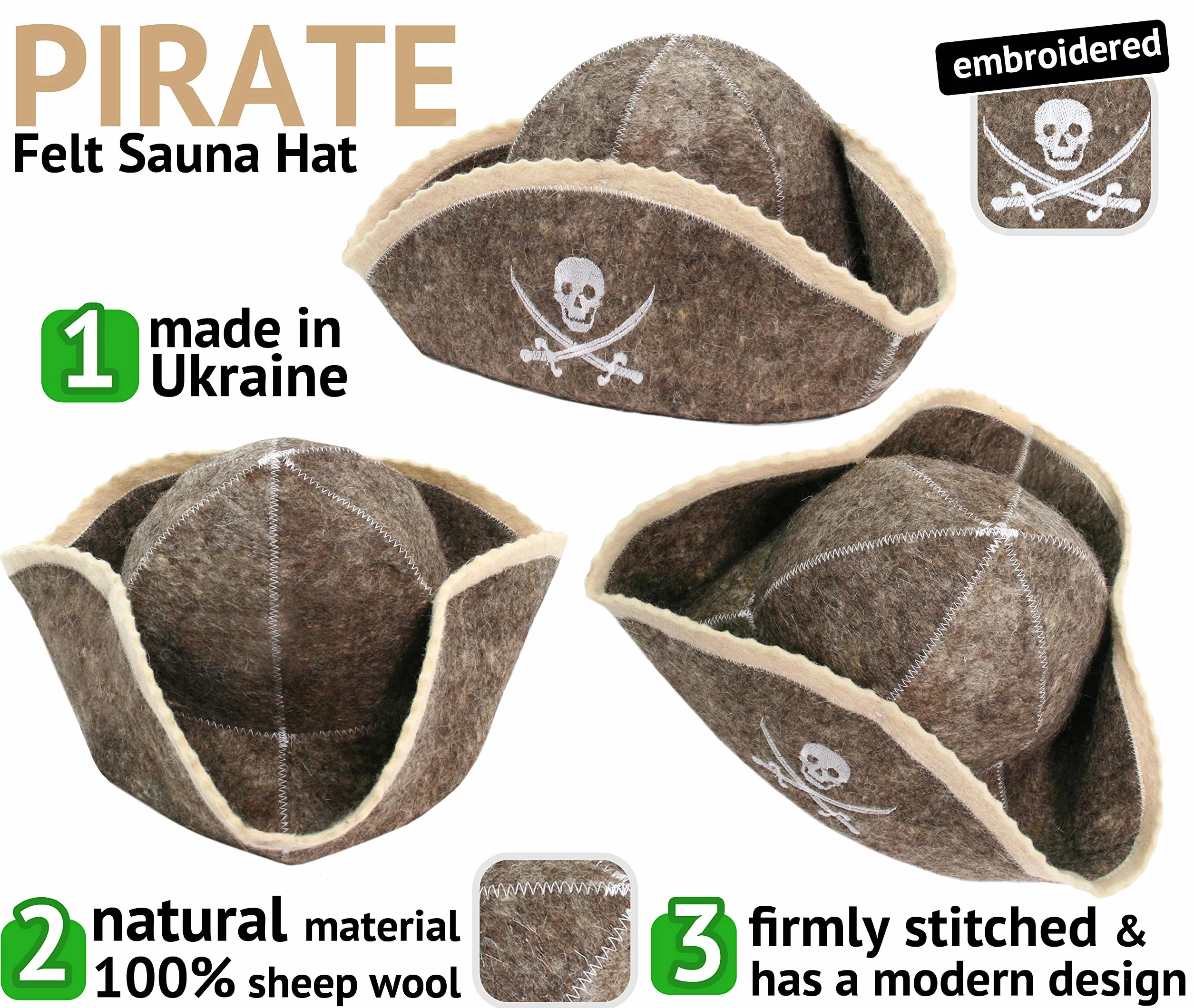 Wełniana czapka do sauny dla mężczyzn i kobiet, ochrona włosów, filibuster czapka do sauny dla mężczyzn, filcowa czapka do sauny, wełna, 100% naturalna, ochrona włosów do sauny, akcesoria do domu,