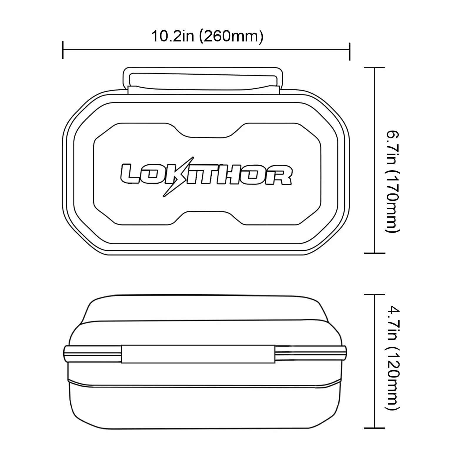 LOKITHOR Seria J torba EVA pokrowiec ochronny do J401/J401X/J402/J1000/J1500 Lokithor urządzenie ułatwiające rozruch, F, für J401/J401X/J402/J1000/J1500