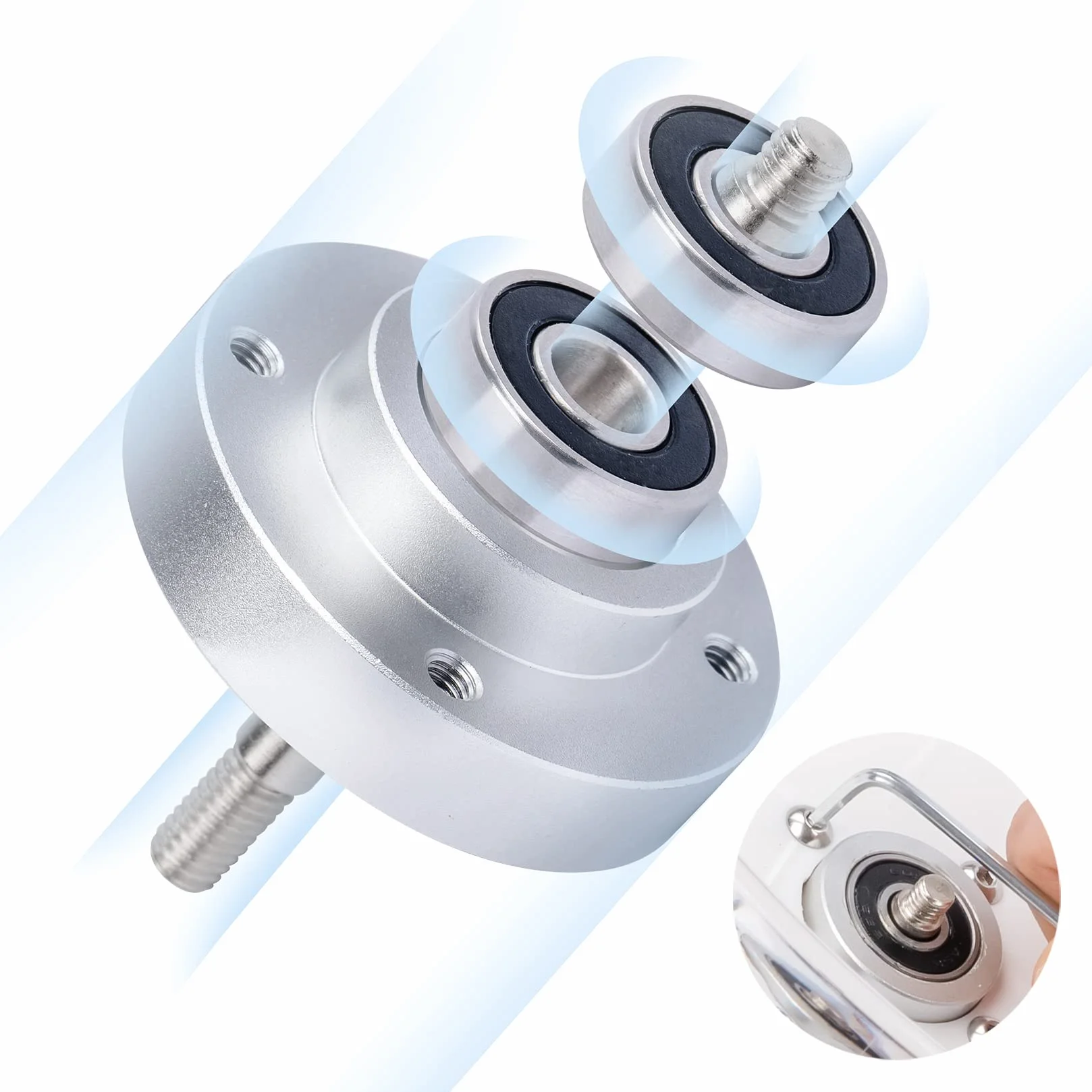 Niteangel Ciche koło do ćwiczeń dla chomika podwójne łożysko akrylowe średnia szersza