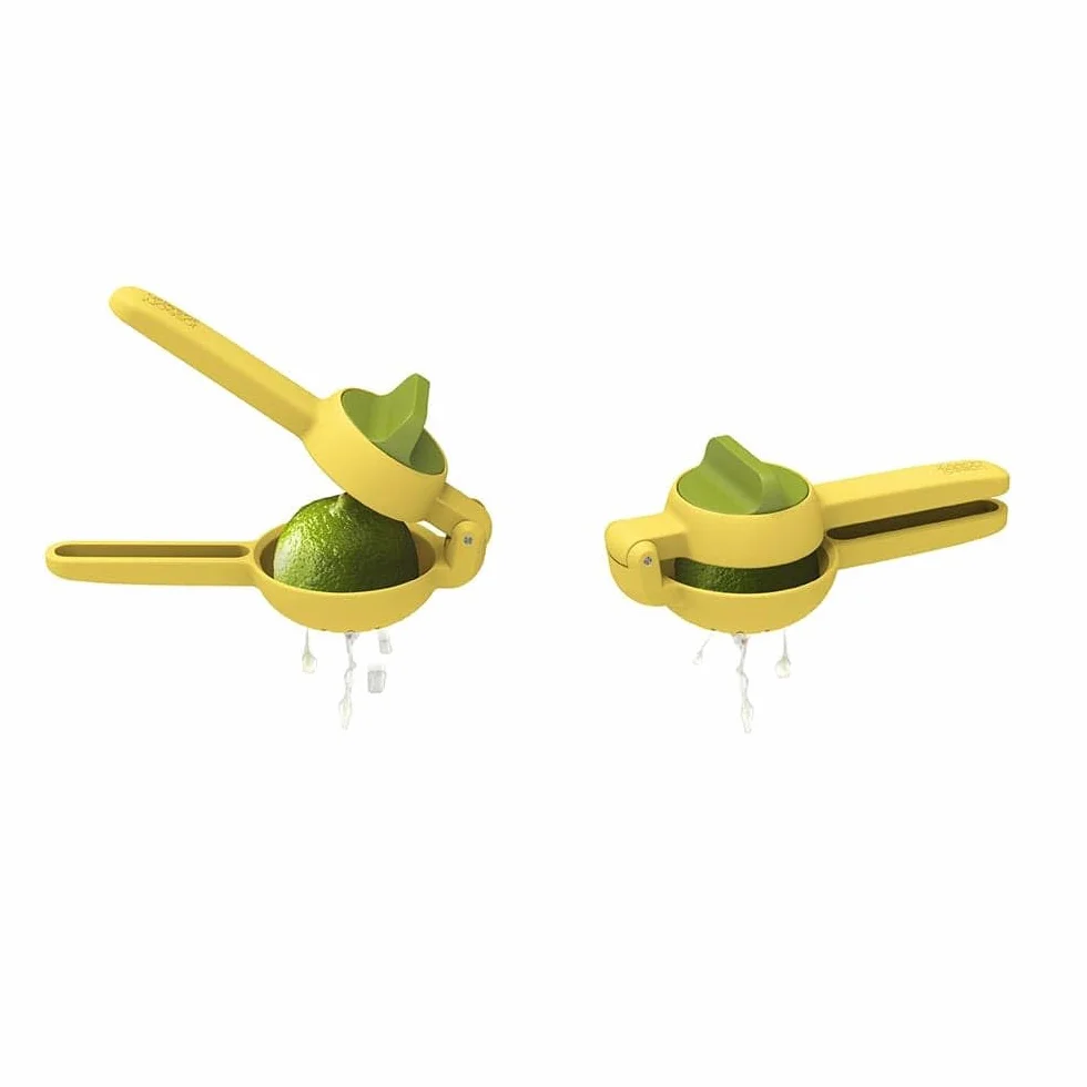 Joseph Joseph JuiceMax Dual-Action wyciskarka do cytrusów, cytrynowa limonka pomarańczowa