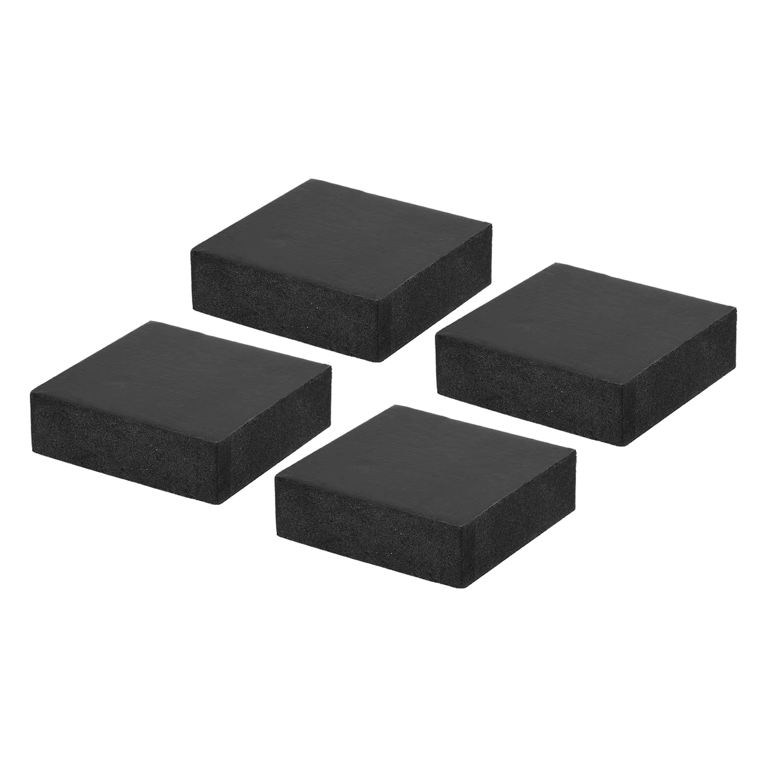 PATIKIL Gumowe podkładki antywibracyjne, 4 szt. kwadratowych mat izolacyjnych 5 cm x 5 cm x 1,5 cm do klimatyzatora HVAC sprężarki powietrza pralki suszarki, czarne