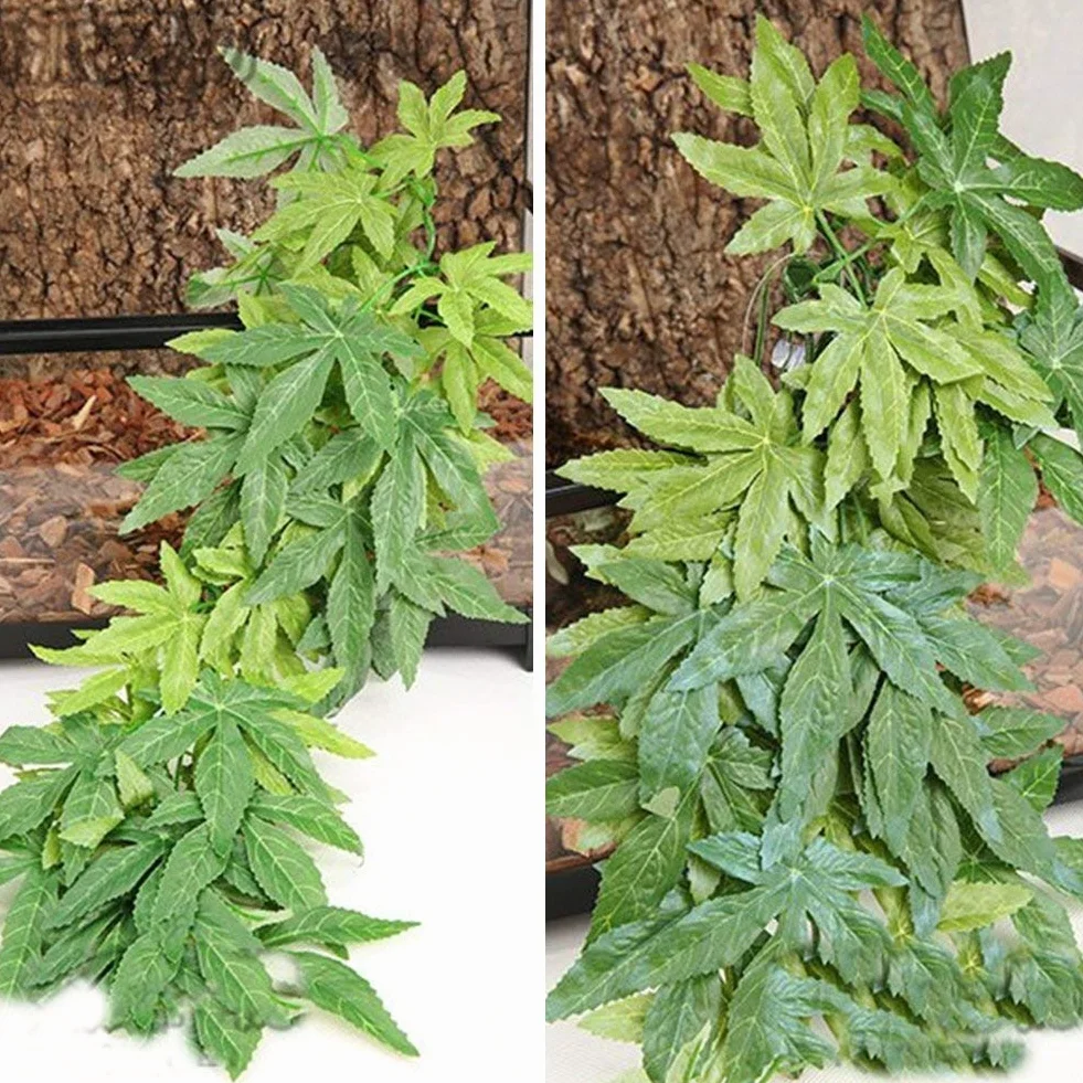 Sztuczne rośliny do akwarium z przyssawką, zielona trawa dekoracja do terrarium