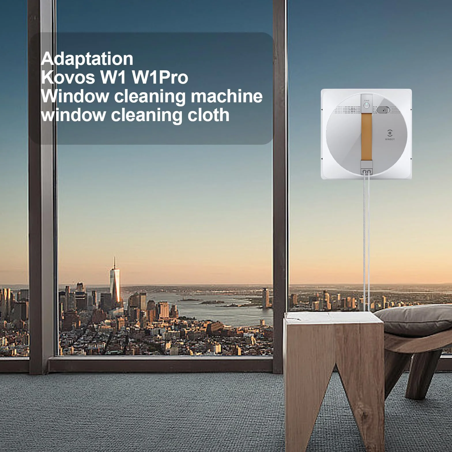 6 sztuk ściereczek do czyszczenia części zamienne do ECOVACS WINBOT W2 Omni / W2 / W1 Pro / W1 robot do mycia okien, pralne podkładki czyszczące z mikrofibry, ściereczka zamienna, części zamienne do