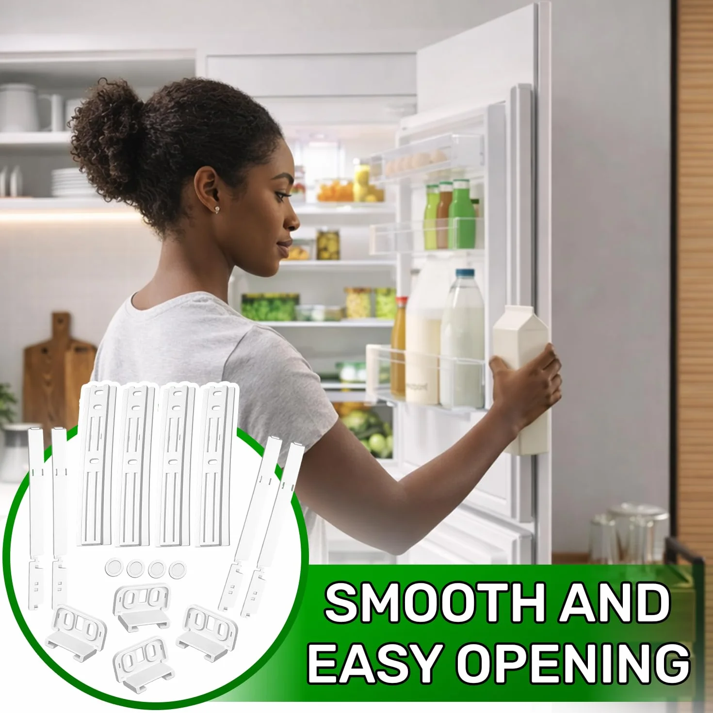 4 zestawy prowadnic drzwi kombi lodówka do zamrażarki z oryginalnym kodem C00312150 481231019131 do Whirlpool dla Fagor for Indesit - ONIX TECH