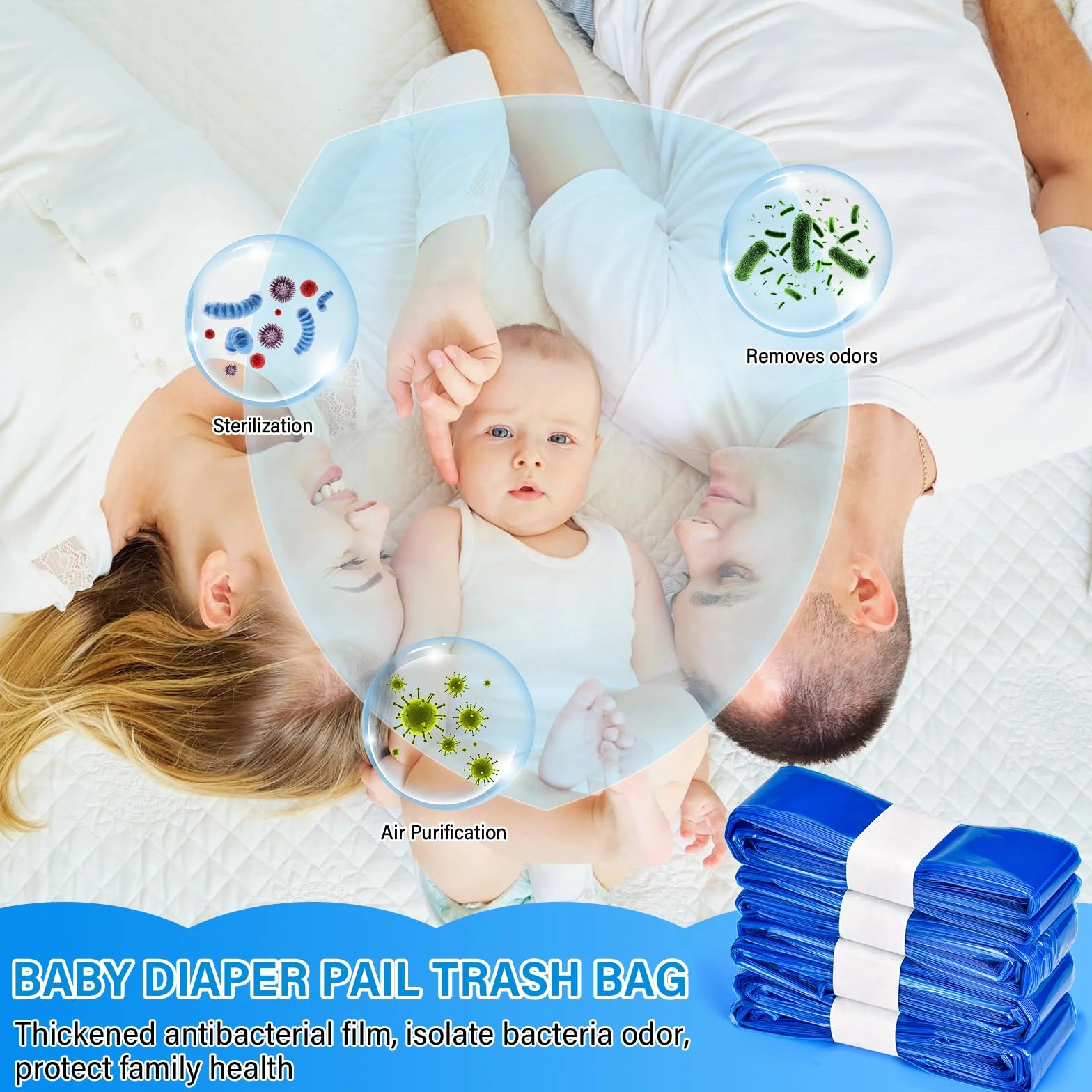 Pojemnik na pieluchy 9 sztuk kompatybilny z AngelCare Litter Locker Tommee Tippee wiaderko z uszczelnieniem
