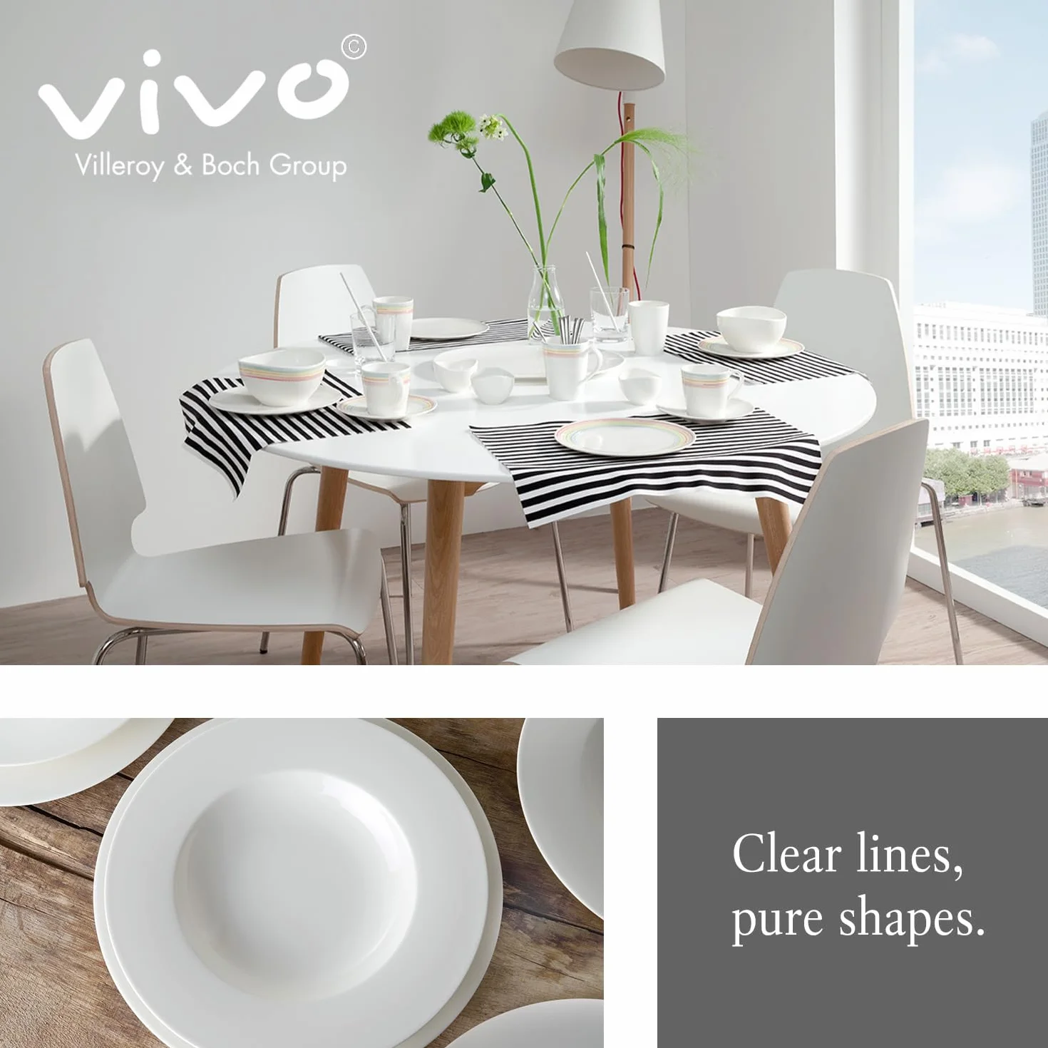 vivo by Villeroy & Boch – New Fresh Basic komplet sztućców, 24-cz., dla 6 osób, stal nierdzewna 18/10, można myć w zmywarce