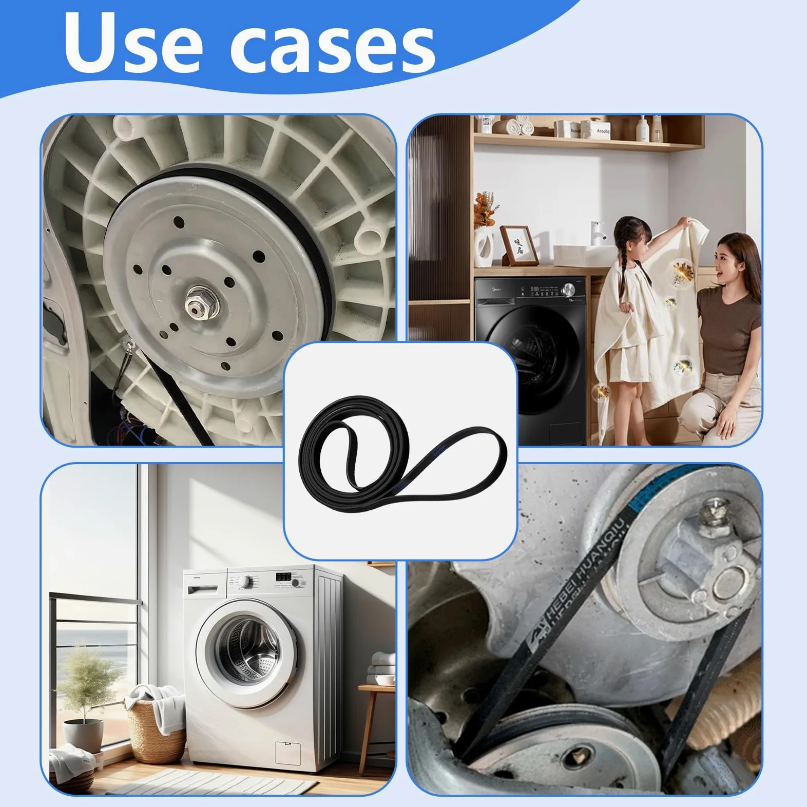 Pasek Napędowy do Suszarki 1971PH7 PH 7 kompatybilny z AEG 00416582 416582 Bosch Siemens – Pasek Wielorowkowy Zamiennik 136603300/7 1366033007