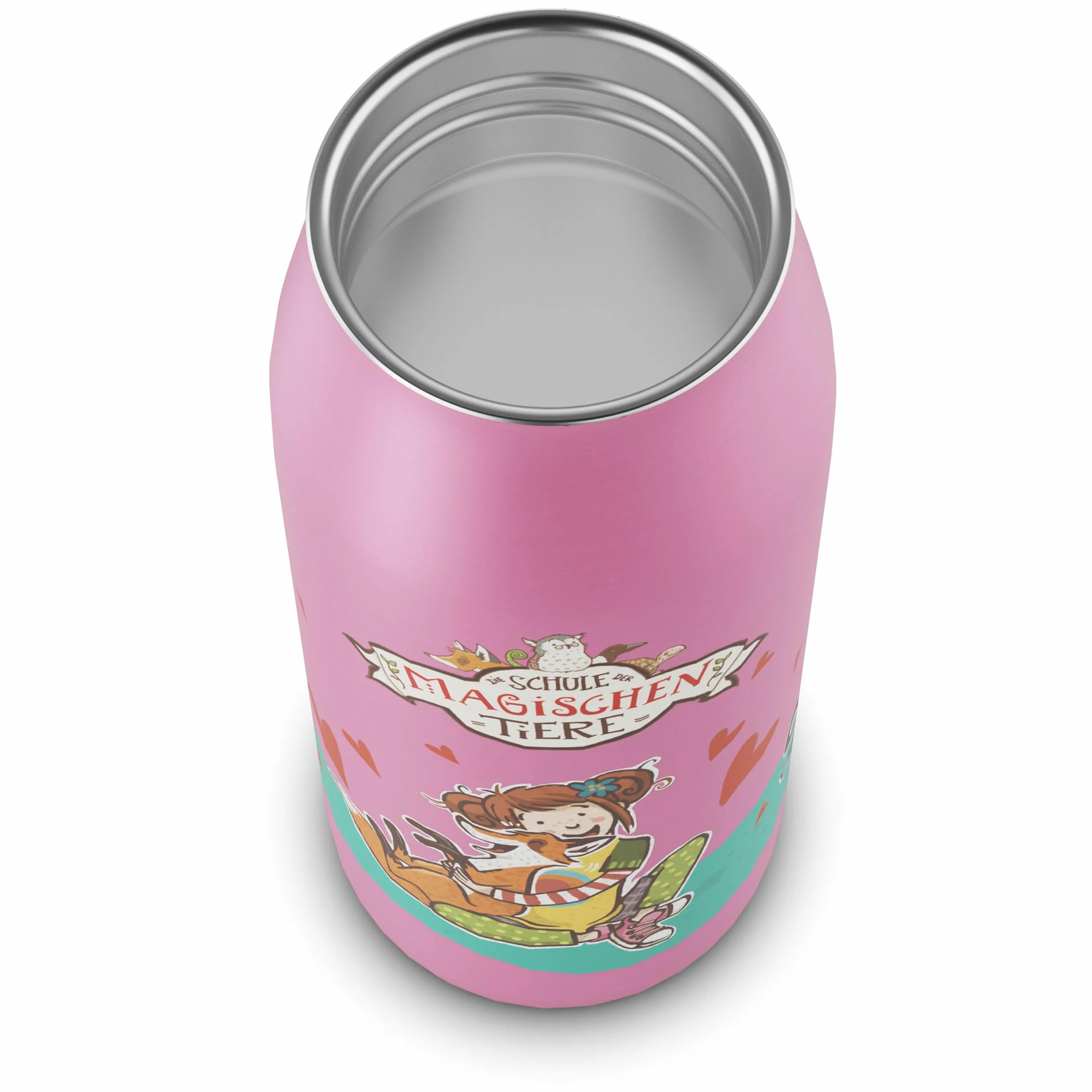alfi Kids ISO Bottle 350 ml, Ida School of Magic Anime, izolowana butelka dla dzieci, stal nierdzewna, szczelna, z zakrętką, utrzymuje ciepło przez 12 godzin, zimno przez 24 godziny, butelka na napoje