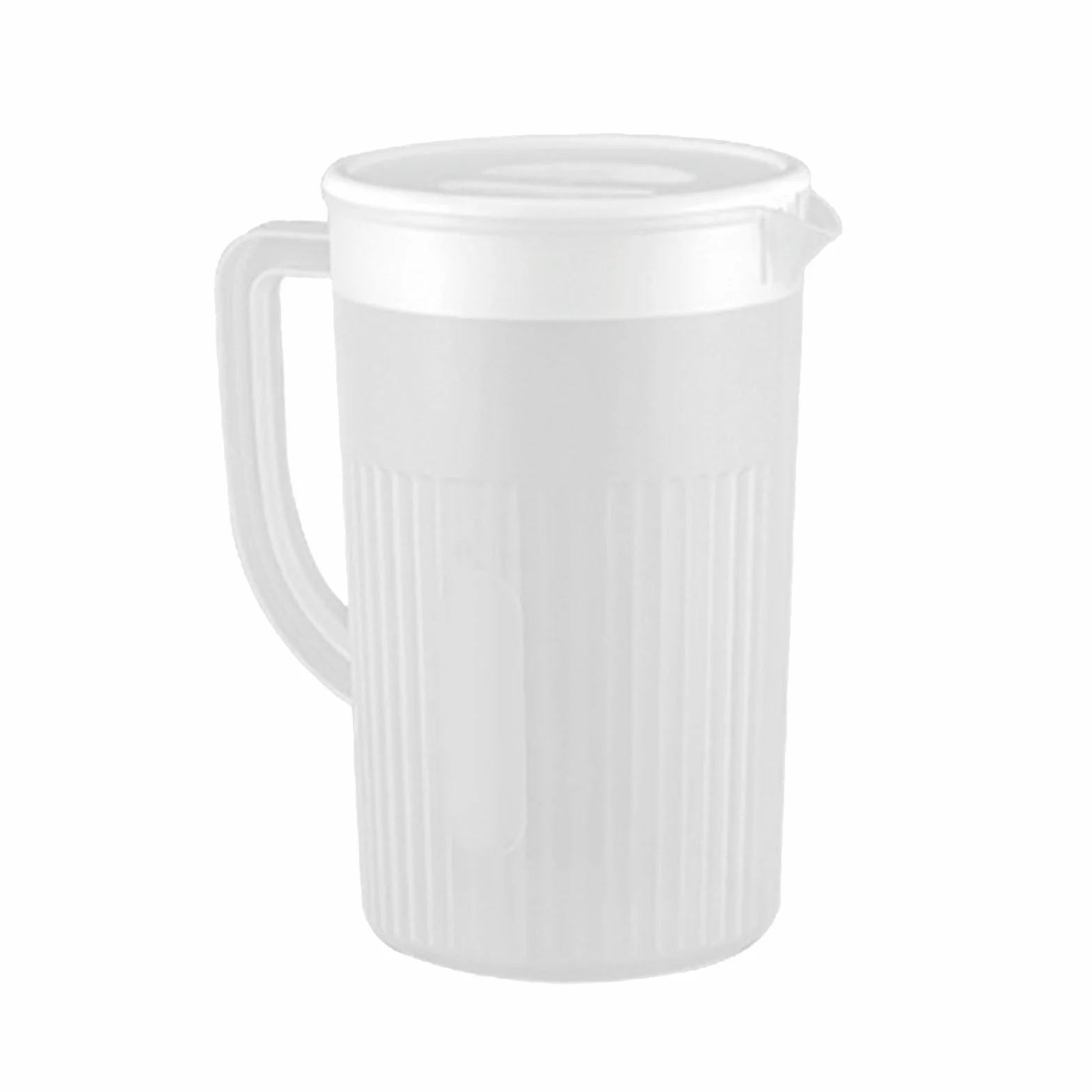 Generic Plastikowy Dzbanek na wodę o Dużej Pojemności Odporny na Wysokie Temperatury Dzbanek zimną wodę do Lodówki Sok i herbatę 2,7 L PP (WHITE)