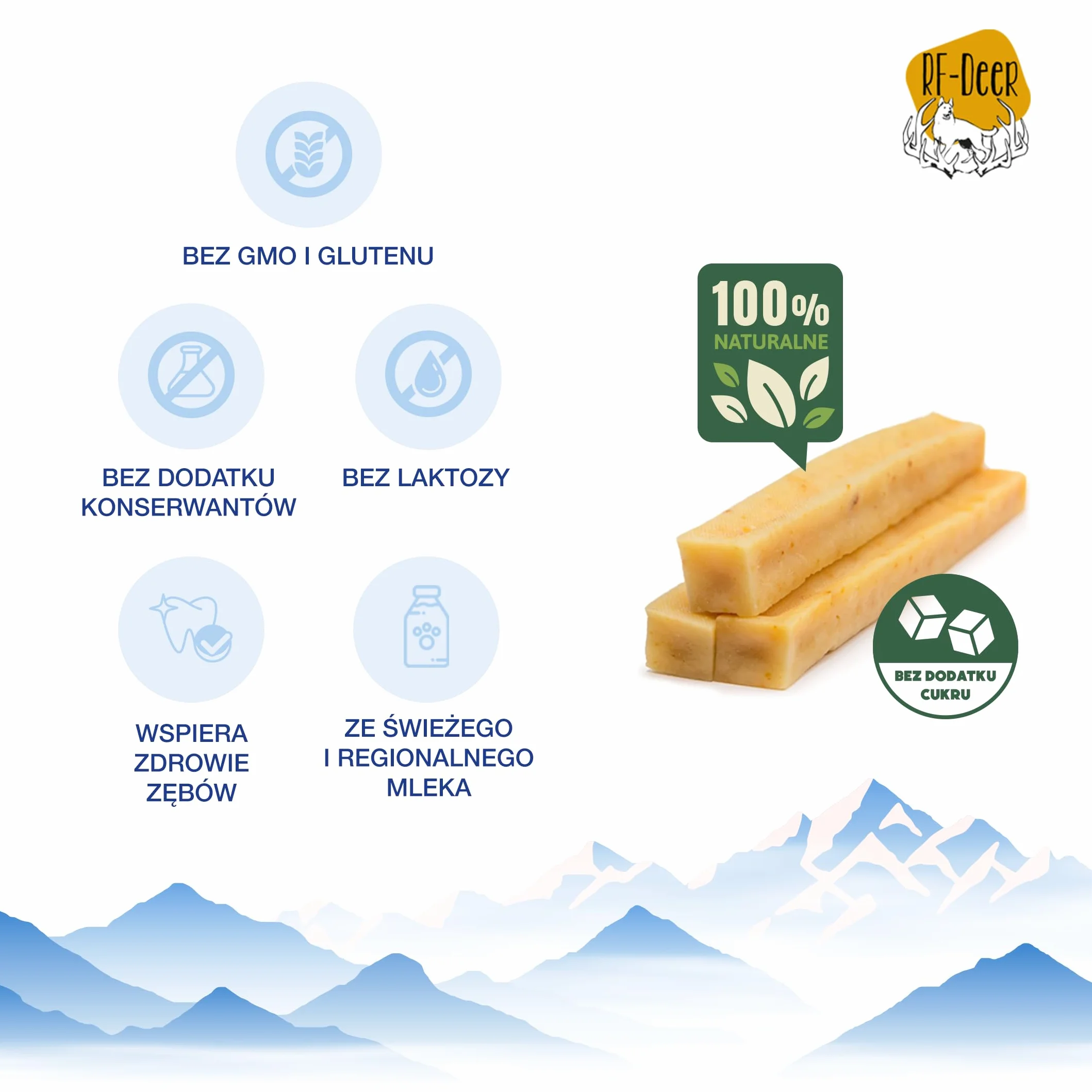 Gryzak dla psa Ser himalajski 100% naturalny Bez GMO Bez laktozy Rozmiar M 1 szt