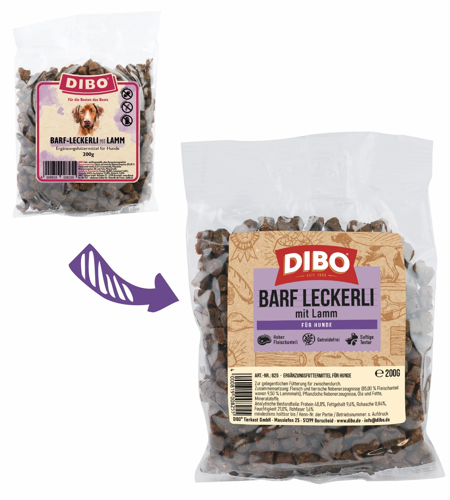 Dibo Przekąska dla Psów Jagnięcina 200 g