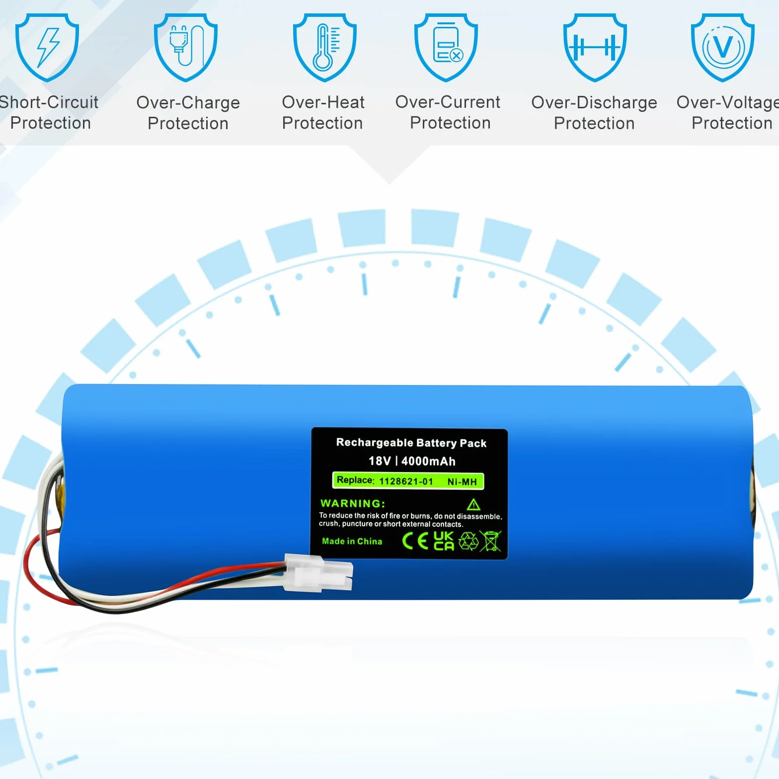 18 V 4000 mAh NI-MH akumulator zastępczy do kosiarki Husqvarna Automower 210AC, 210C, 220AC, 230ACX, 260ACX, G2 2004-2006, SH Solar Hybrid