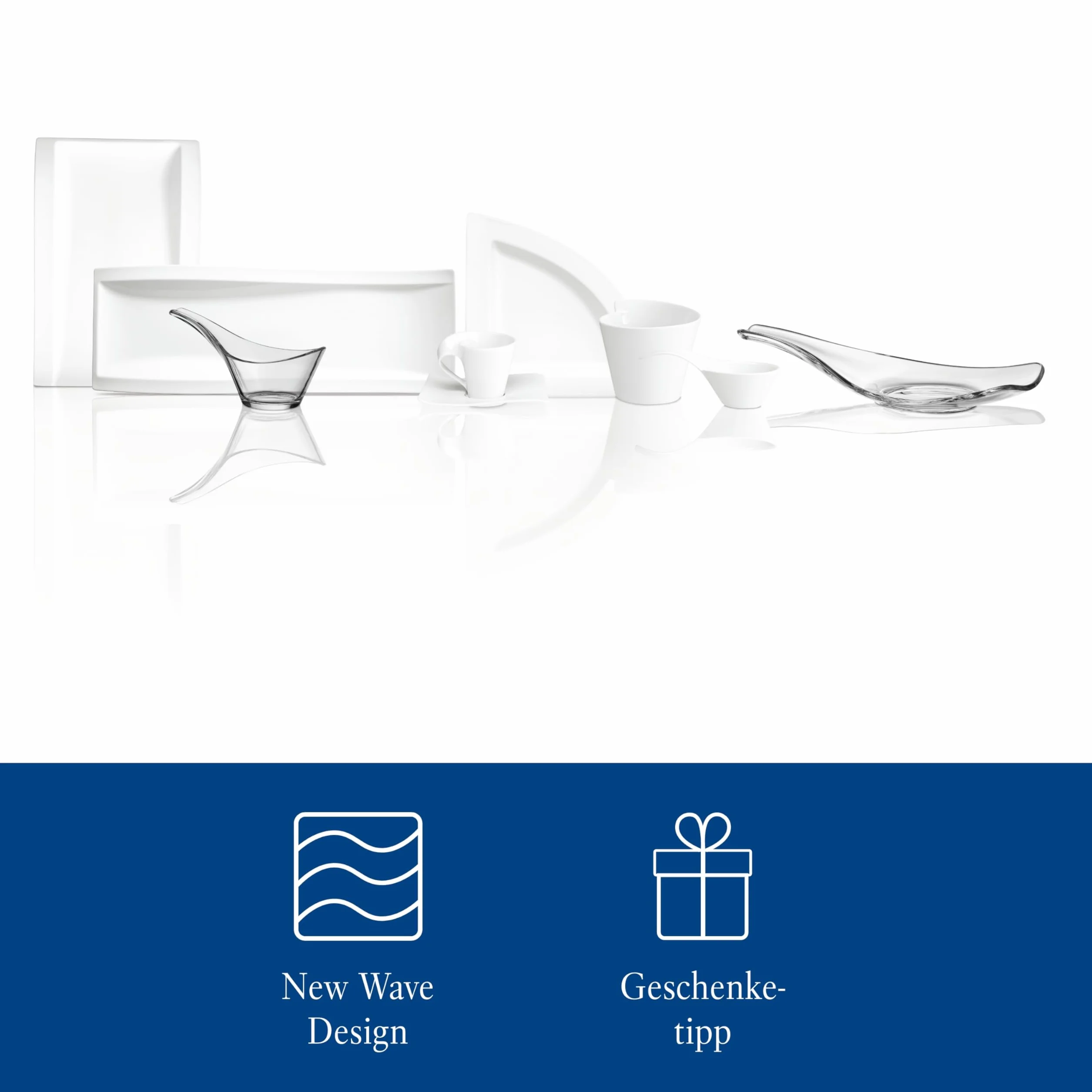 Villeroy & Boch Newwave Biała filiżanka do herbaty z uchwytem, nadaje się do mycia w zmywarce, do kuchenki mikrofalowej, specjalna filiżanka do herbaty, filiżanka do kawy, filiżanka do kawy, kubek na