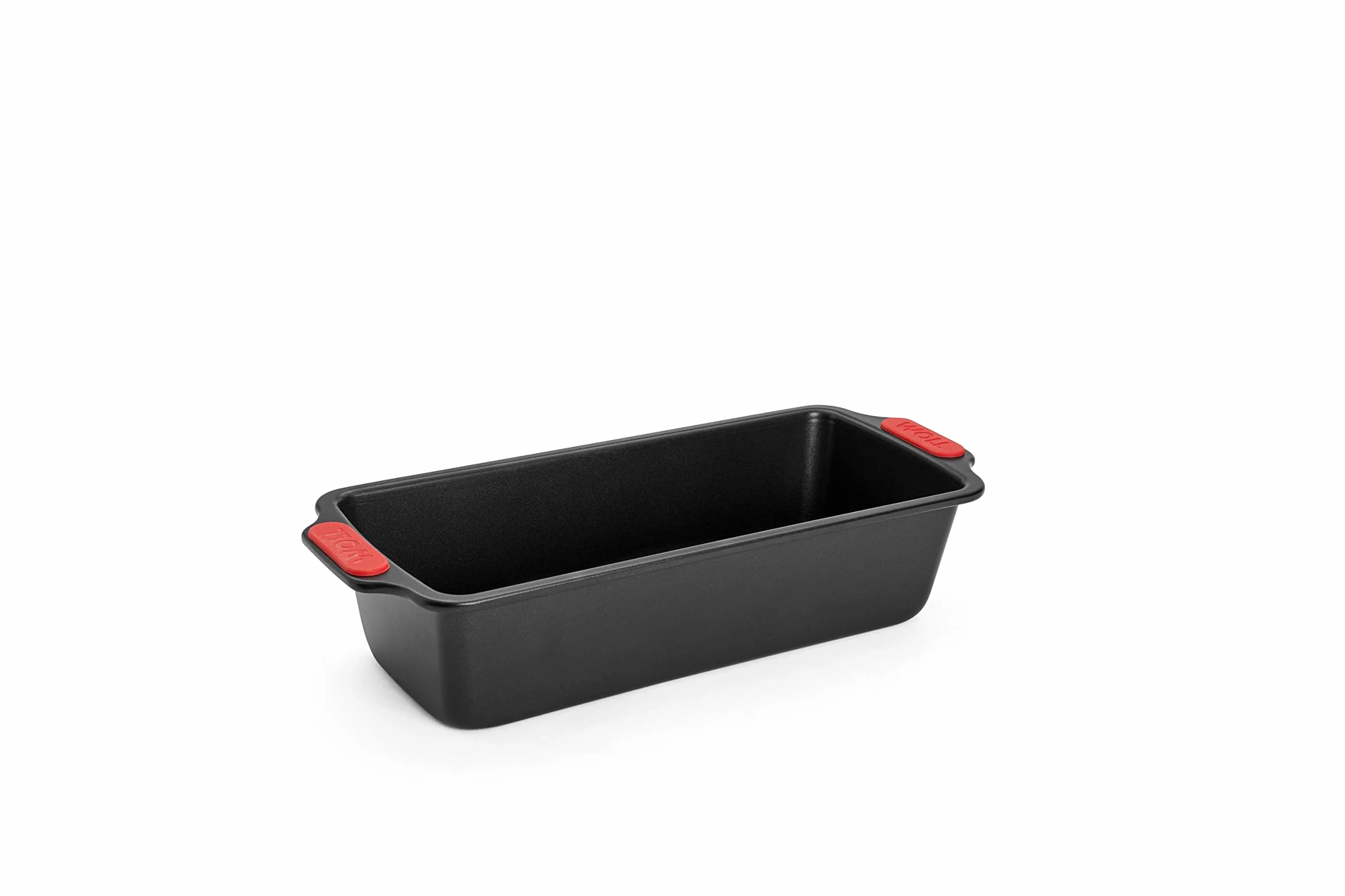Woll Bakeware forma skrzynkowa 30 cm, z odpornymi na wysokie temperatury uchwytami silikonowymi do 230°C, bez PFAS, dwuwarstwowa powłoka nieprzywierająca, stal aluminiowana, czarna