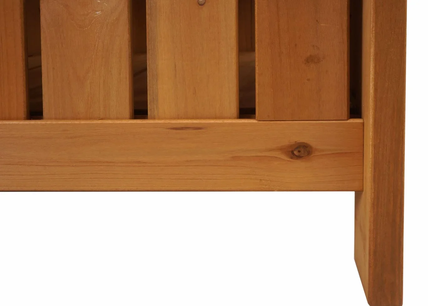 Mendler Ławka ogrodowa HWC-L68 z miejscem do przechowywania Jodła Drewno MVG 114 cm Brązowy