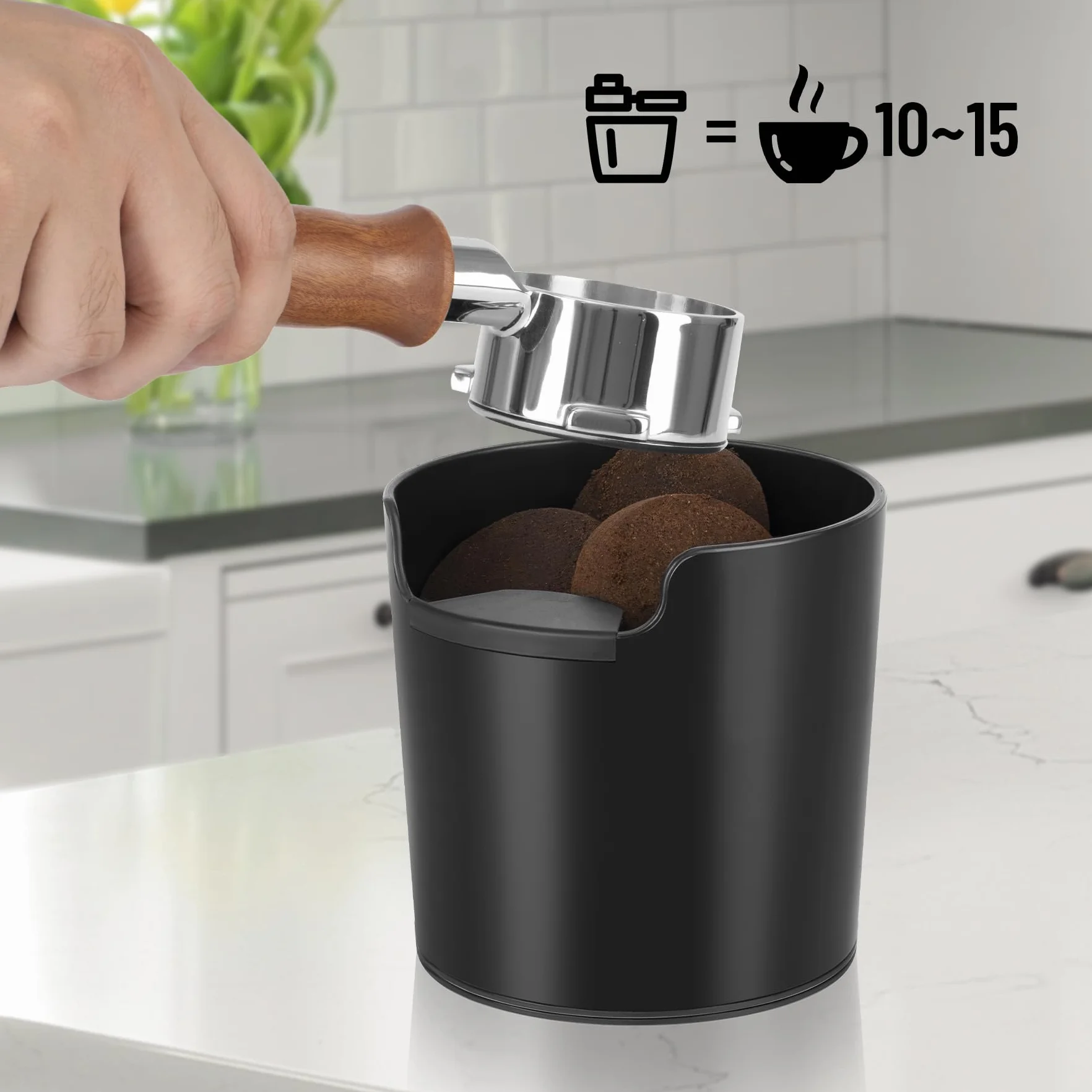 Pudełko na kawę 4,8 cala pojemnik na espresso pojemnik na kawę akcesoria do ekspresów do kawy akcesoria