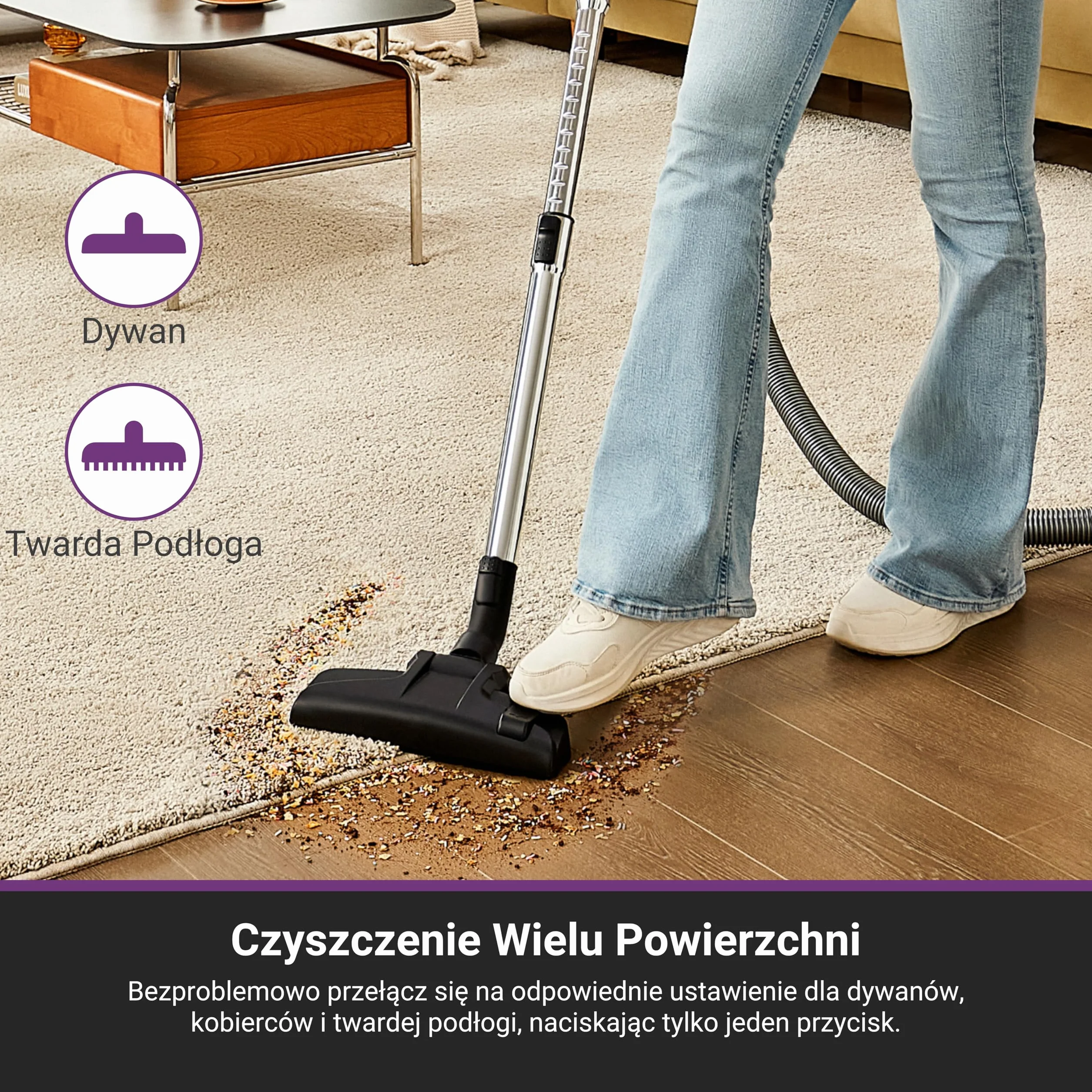 Eureka WhirlWind odkurzacz bezworkowy mocny, kompaktowy i lekki, do podłóg twardych i dywanów, filtr HEPA, promień działania 8 m, 700 W, 1,5 l, niebieski