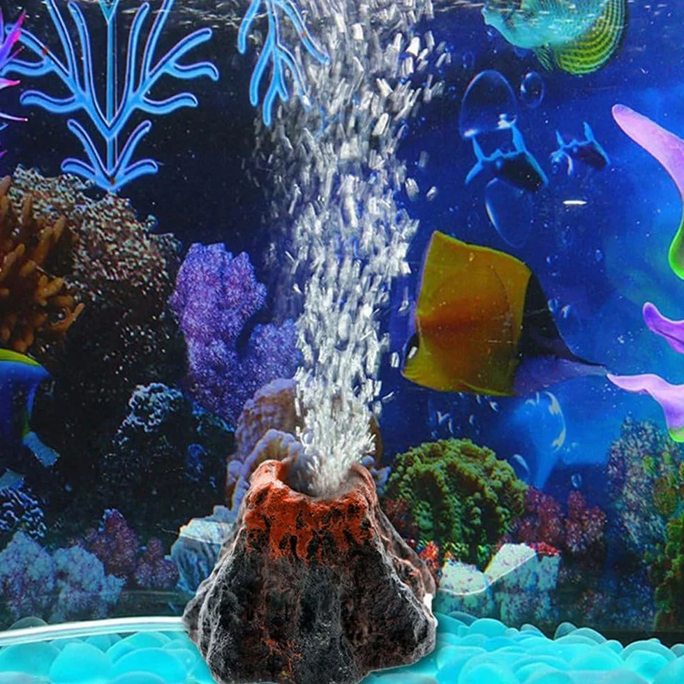 Alnicov Wulkan akwarium dekoracja mini Aquascape