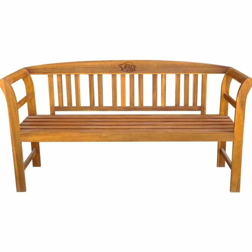 vidaXL Ławka ogrodowa, 157 cm, lite drewno akacjowe