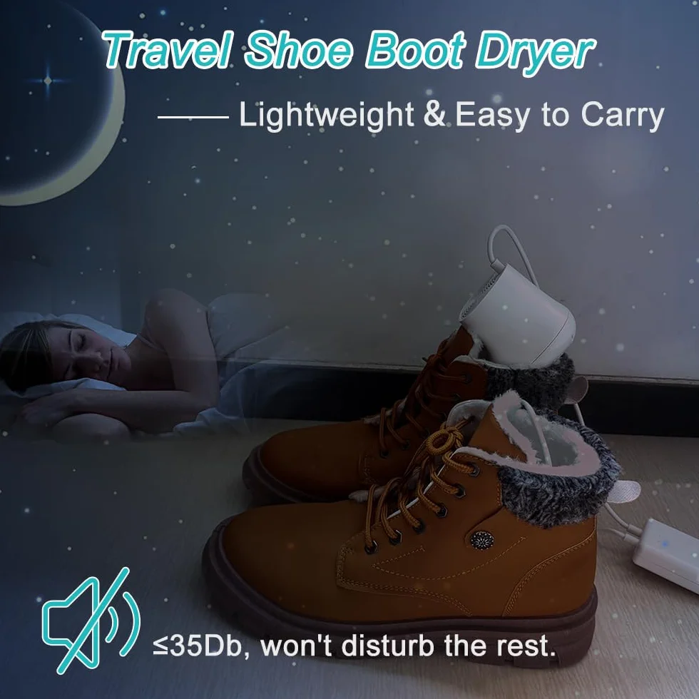 Home Care Wholesale Elektryczna suszarka do butów, dezodoryzator z timerem, ogrzewacz do butów śniegowych, skarpety typu sneaker, bez szumów, wtyczka EU