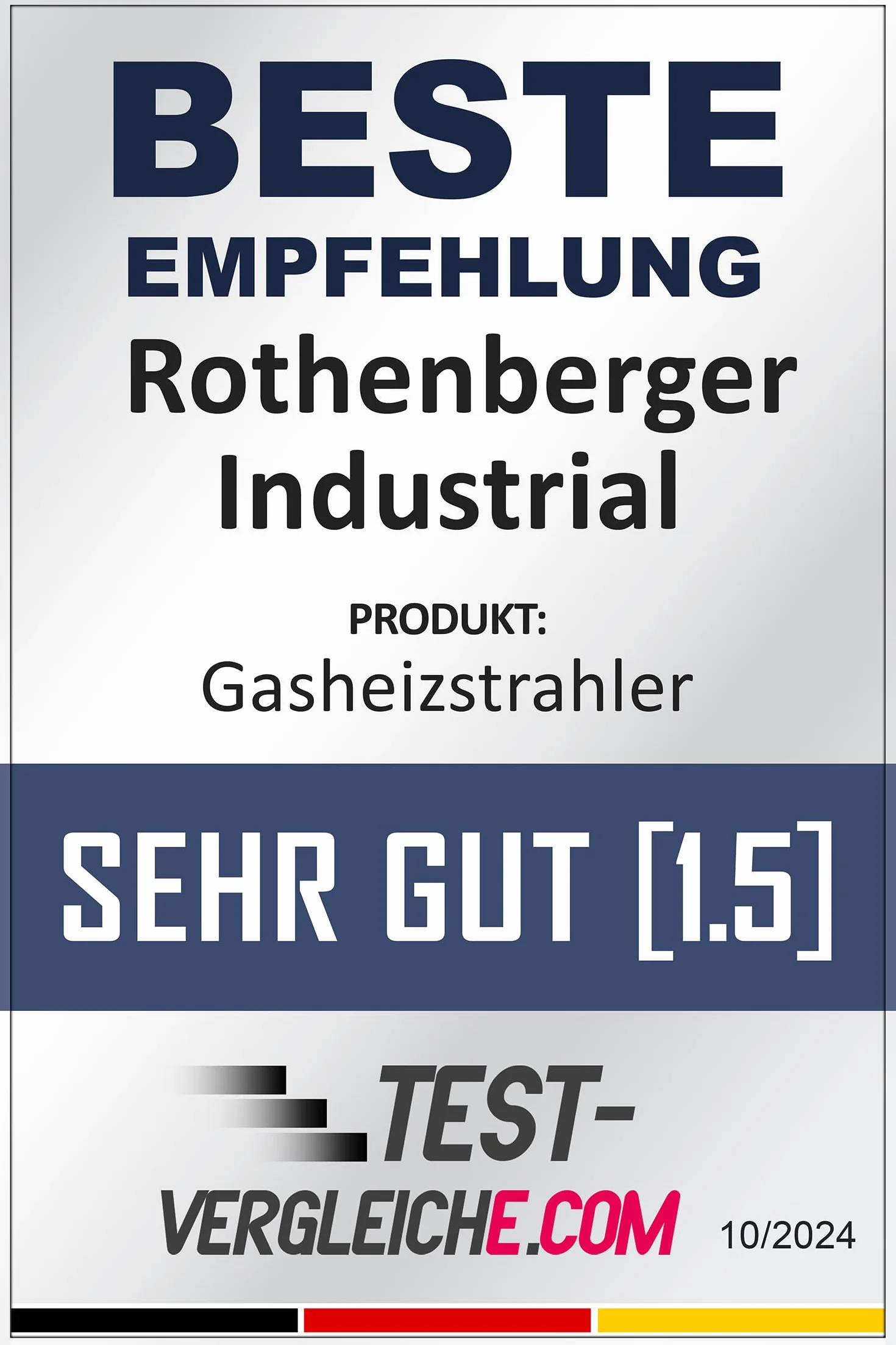 Rothenberger Industrial 35985 Grzejnik Gazowy, Srebrny, 32 x 24 cm