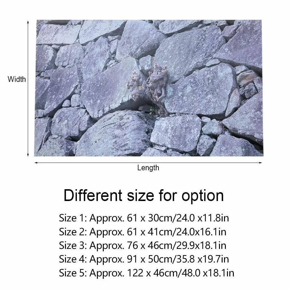 Samoprzylepne tło do akwarium 3D 61x30cm naklejka ścienna