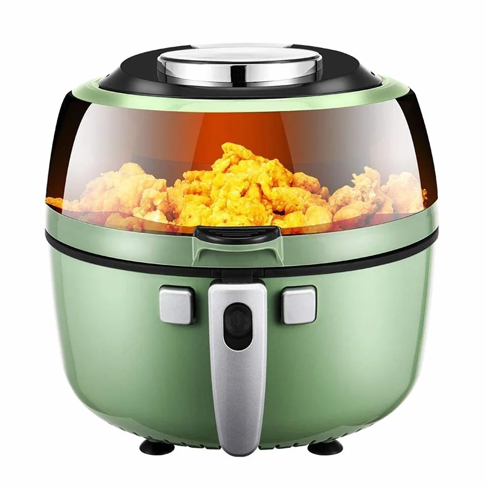 Frytkownica na gorące powietrze o mocy 1350 W, duża pojemność 6,5 l, elektryczna frytkownica beztłuszczowa, inteligentna frytkownica z funkcją mieszania, cyfrowy wyświetlacz dotykowy, wymagana