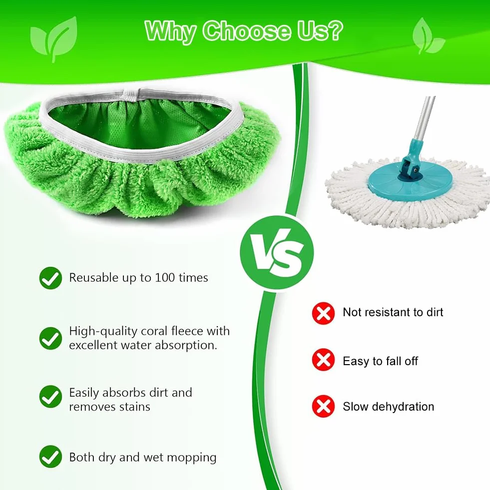 Ścierki wielokrotnego użytku do Swiffer Sweeper Mop, 25 x 11,5 cm Słuchawki z mikrofibry Swiffer, 4 sztuki ściereczki do mopa z mikrofibry, do wszystkich rodzajów podłóg