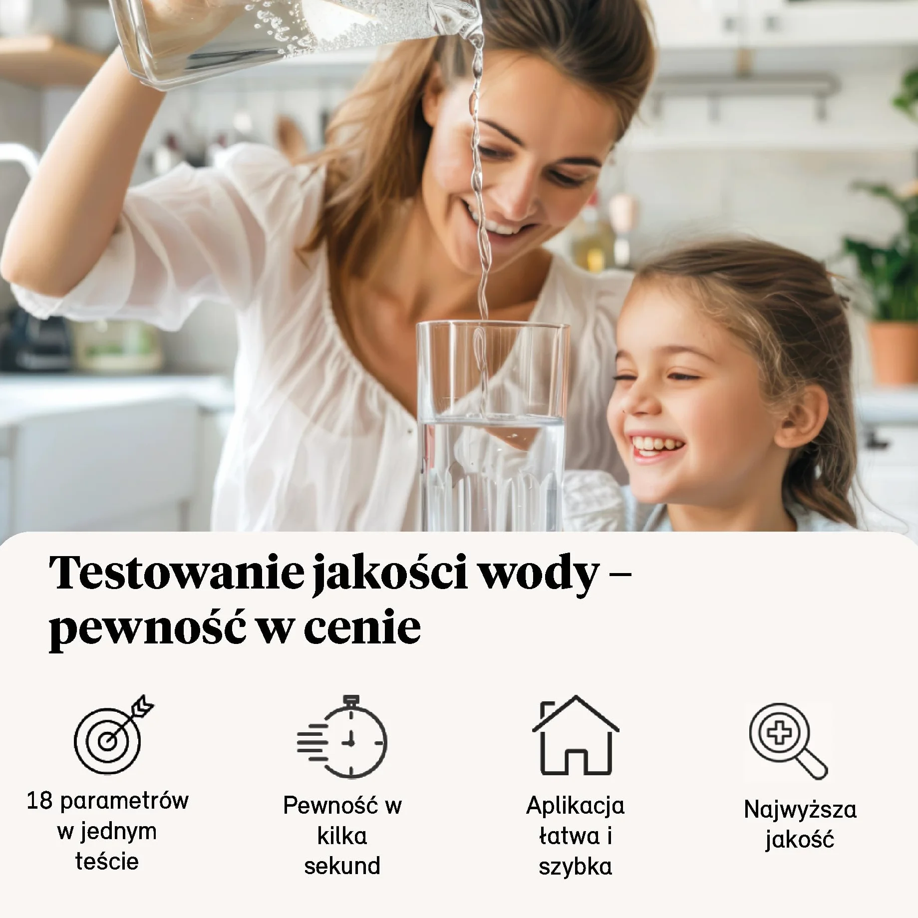 Tester wody pitnej – 25 pasków testowych – tester wody pitnej 18 w 1, analiza wody, 18 parametrów do wody z kranu, basenu i akwarium z twardością, ołowiem, żelazem, miedzią, paskami