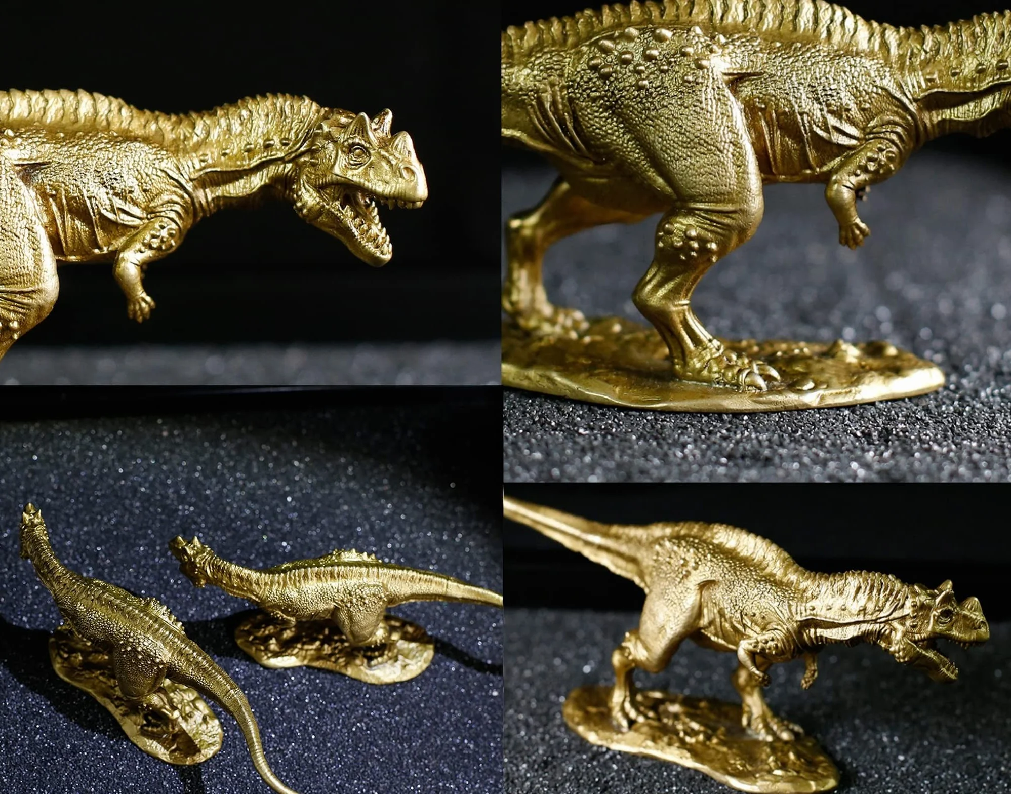 Solidna Miedziana Figurka Tyranozaura Rexa, Mosiężny Model Ceratozaura Dinozaura, Biurko Do Nauki, Stolik Kawowy, Ozdoba Samochodowa