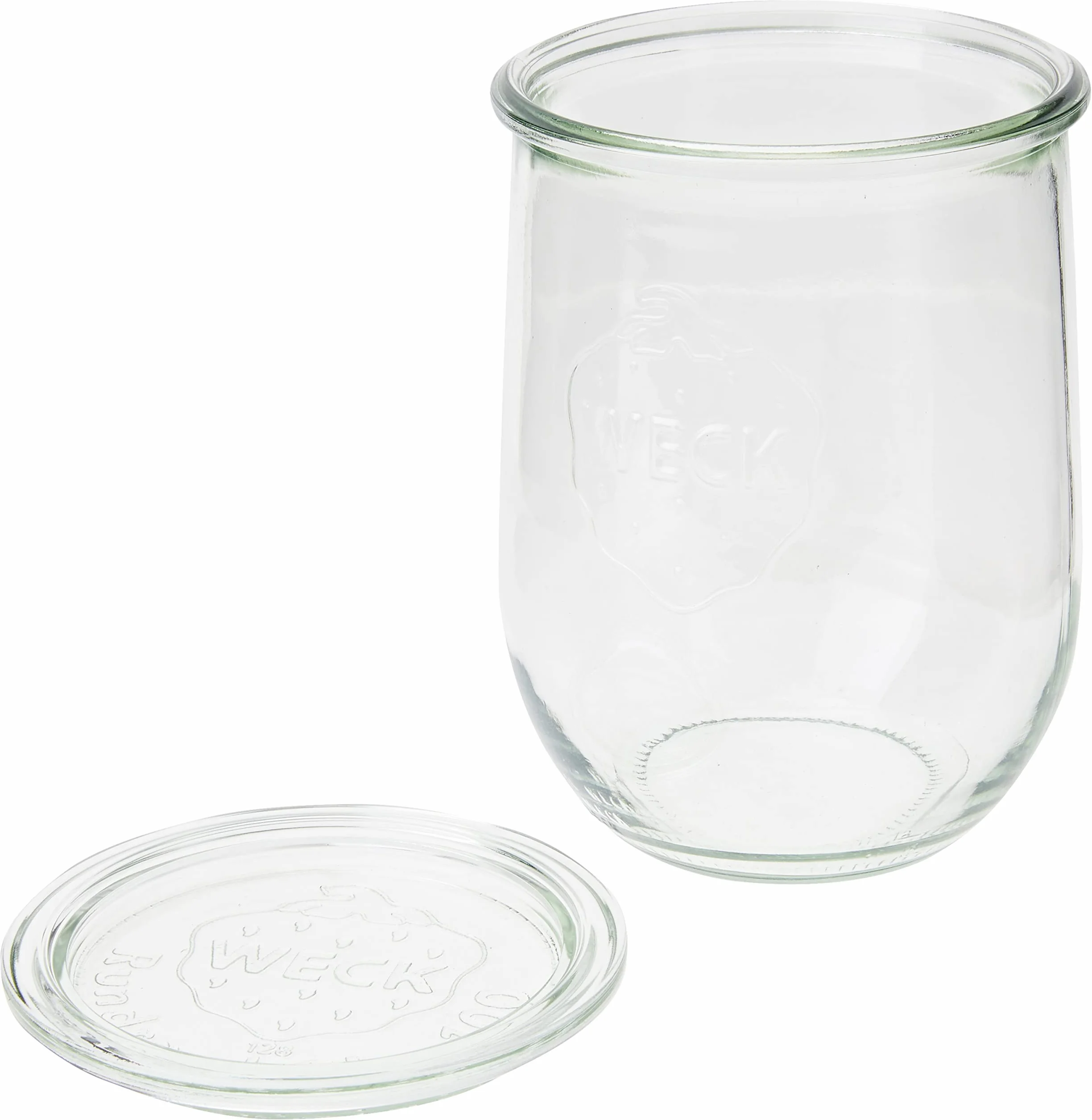Weck - Szklanki do lipanów, okrągłe krawędzie, szkło, przezroczyste, 1050 ml, 6 sztuk