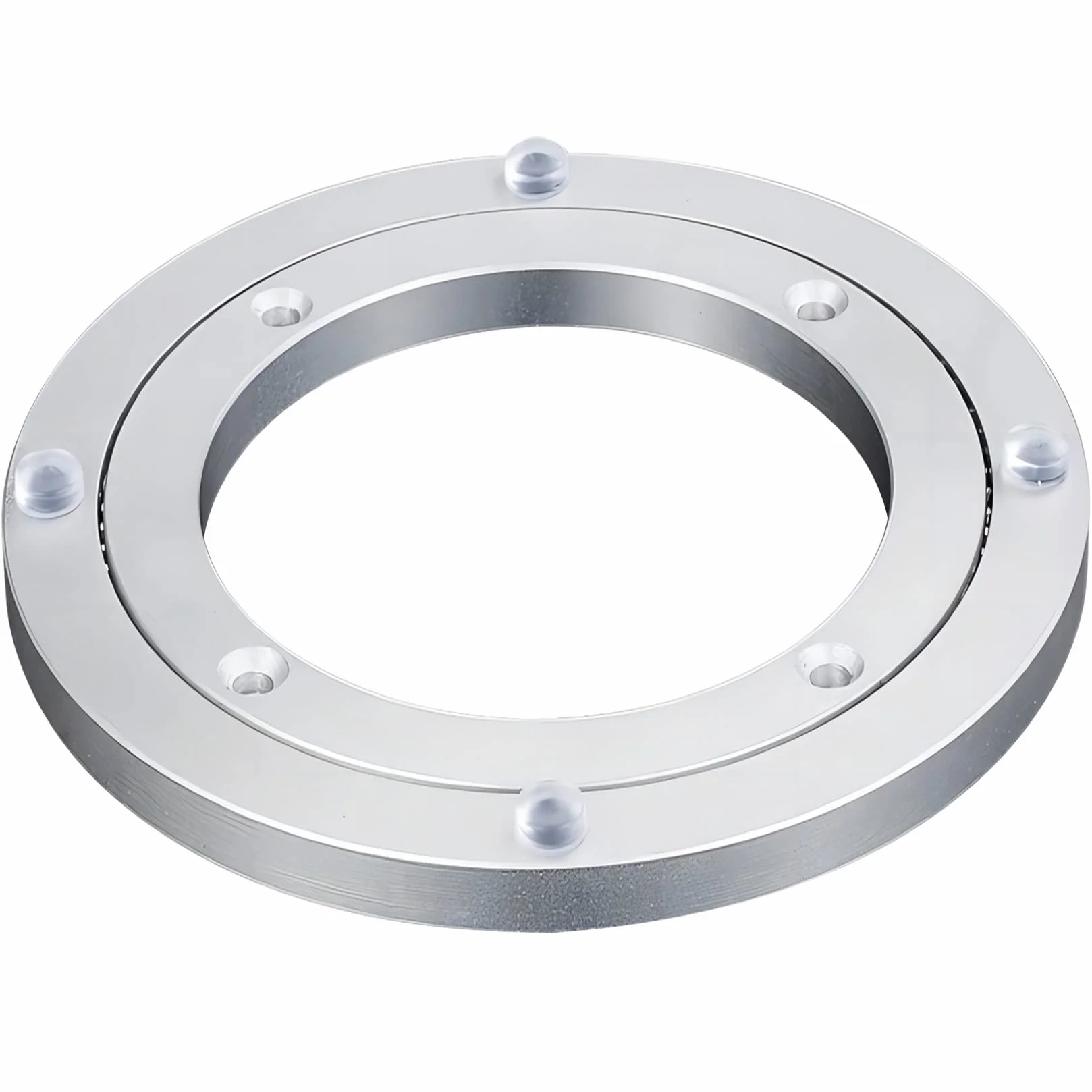 Heavy Duty obrotowy gramofon, Łożysko obrotowe Lazy Susan ze stopu aluminium, srebrne, 12-100 cm(40 cm)