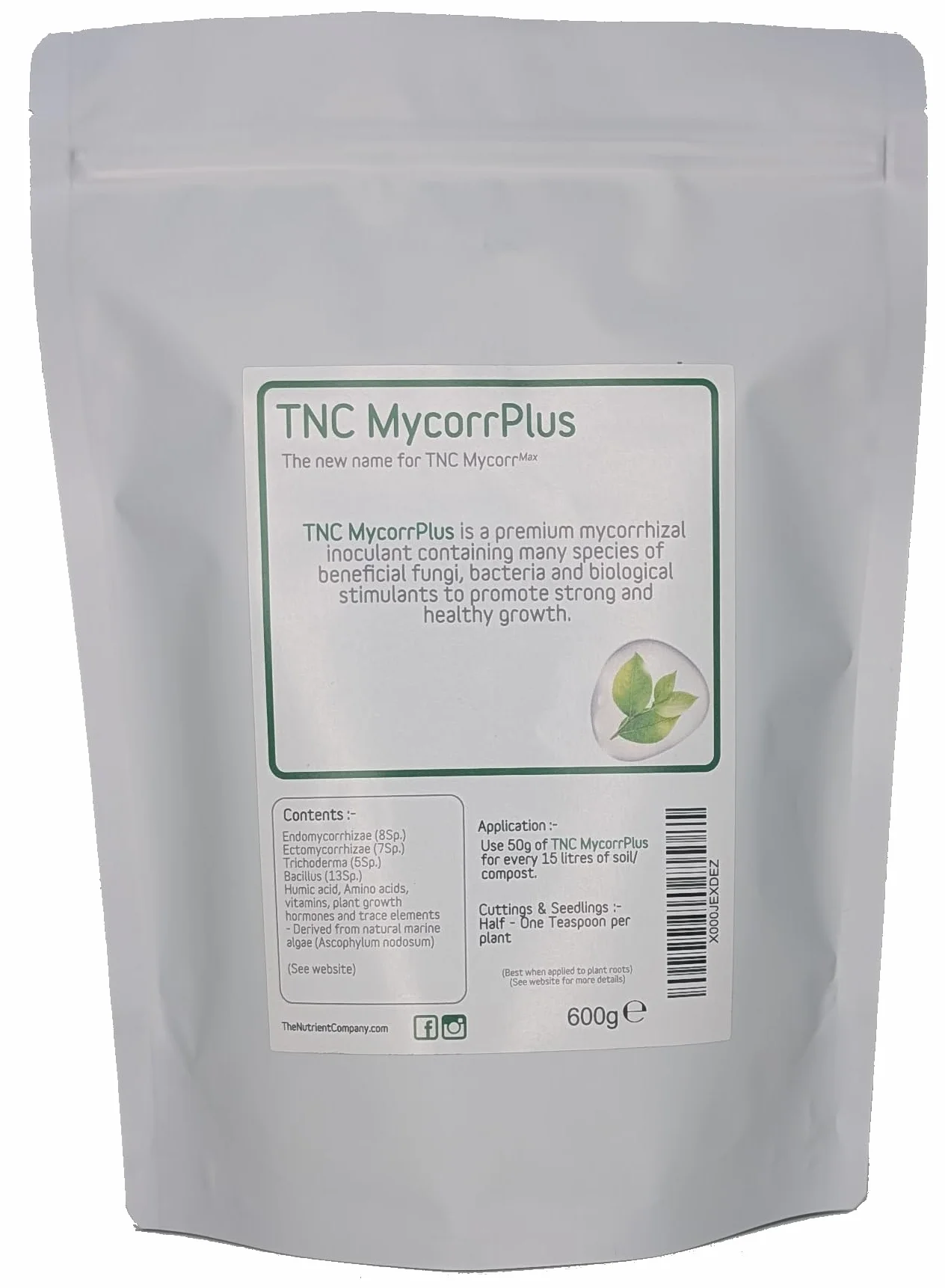 TNC MycorrPlus (dawniej Max) – Premium proszek grzybów mykoryzowych z Trichoderma i bakteriami – Inokulant korzeniowy (600g)