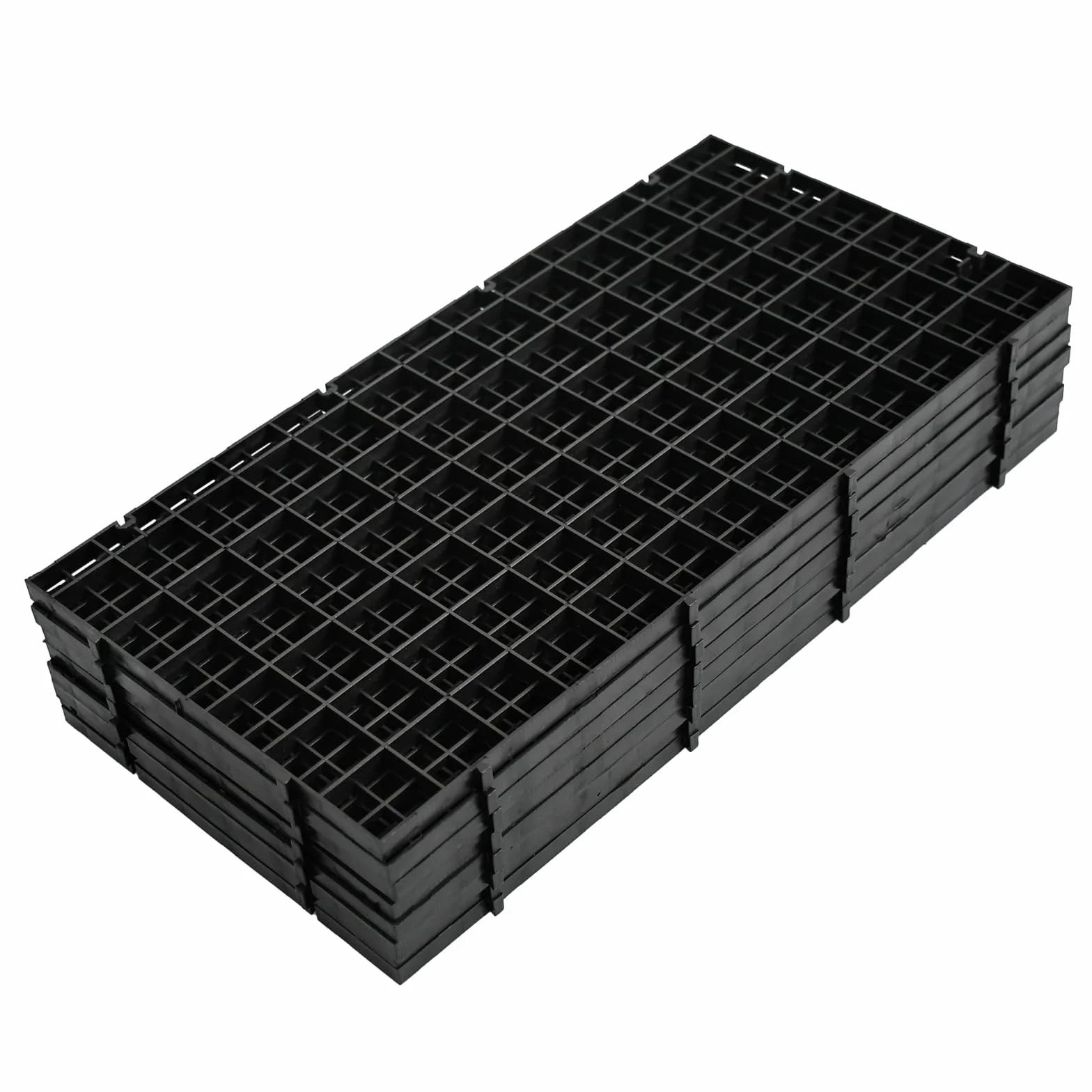 Przegrody do akwariów plastikowe siatki 30x15 cm zestaw 8 czarne