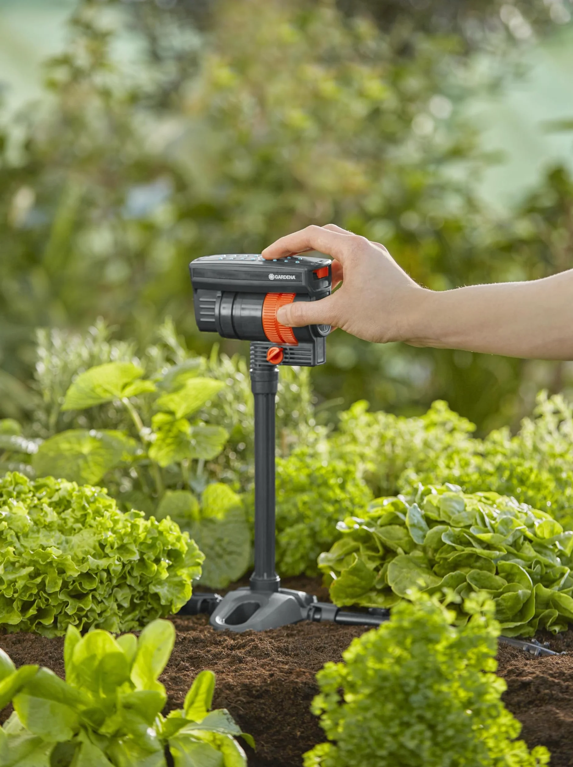 Gardena system Micro-Drip zraszacz czworokątny OS 90: Zraszacz do autom. systemu nawadniania, ustawianie do powierzchni prostokątnych do 90 m², technika połączeniowa Quick & Easy (13325-20)