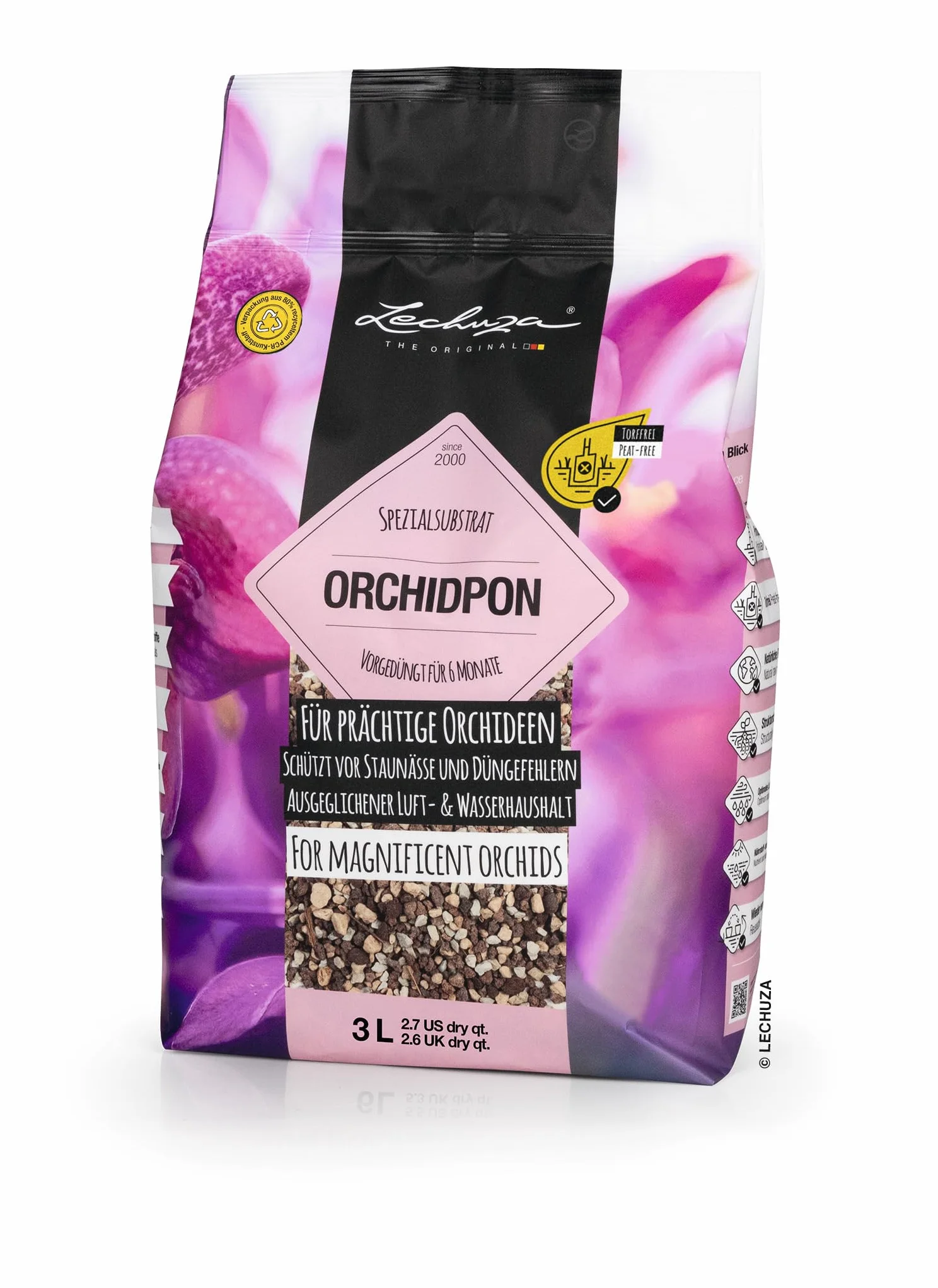 Lechuza Orchidpon 3 Litrowe Podłoże, 19580