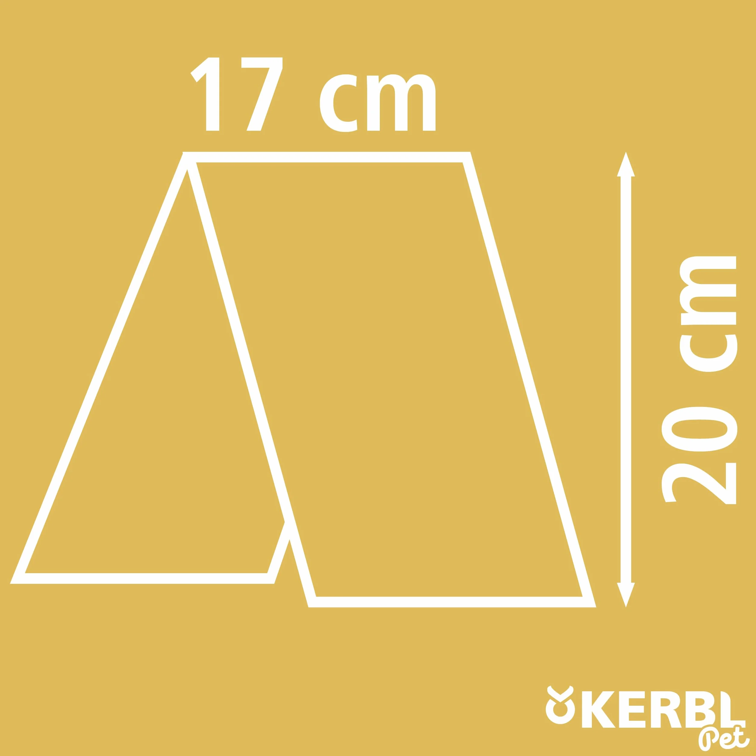Kerbl Nature drewniany most, 35 x 17 x 20 cm