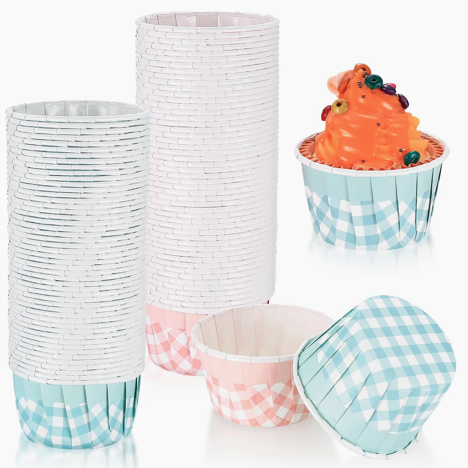 Papierowe foremki do muffinek, 100 szt., mini muffinki, papierowe foremki do pieczenia, foremki do muffinek, babeczek, na wesele, Boże Narodzenie, urodziny, imprezę