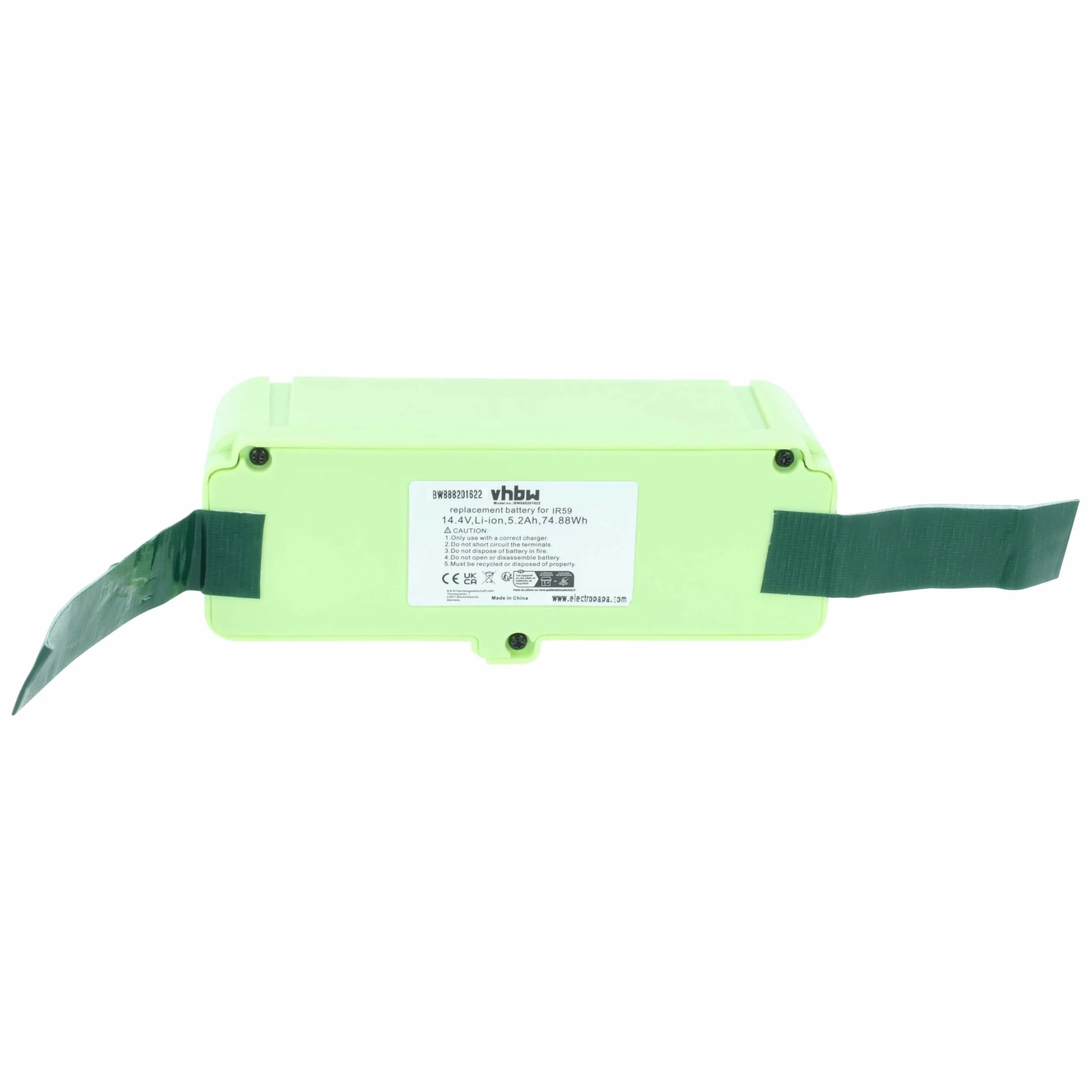 vhbw Akumulator kompatybilny z iRobot Roomba 896, 960, 965, 980, 985 odkurzacz domowy (5200 mAh, 14,4 V, litowo-jonowy)