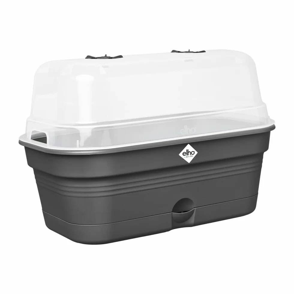 elho Green Basics Allin1 32 miska do uprawy roślin - zestaw do uprawy - 100% plastik z recyklingu - Ø 32,0 x wys. 13,2 cm - czarna/Living Black