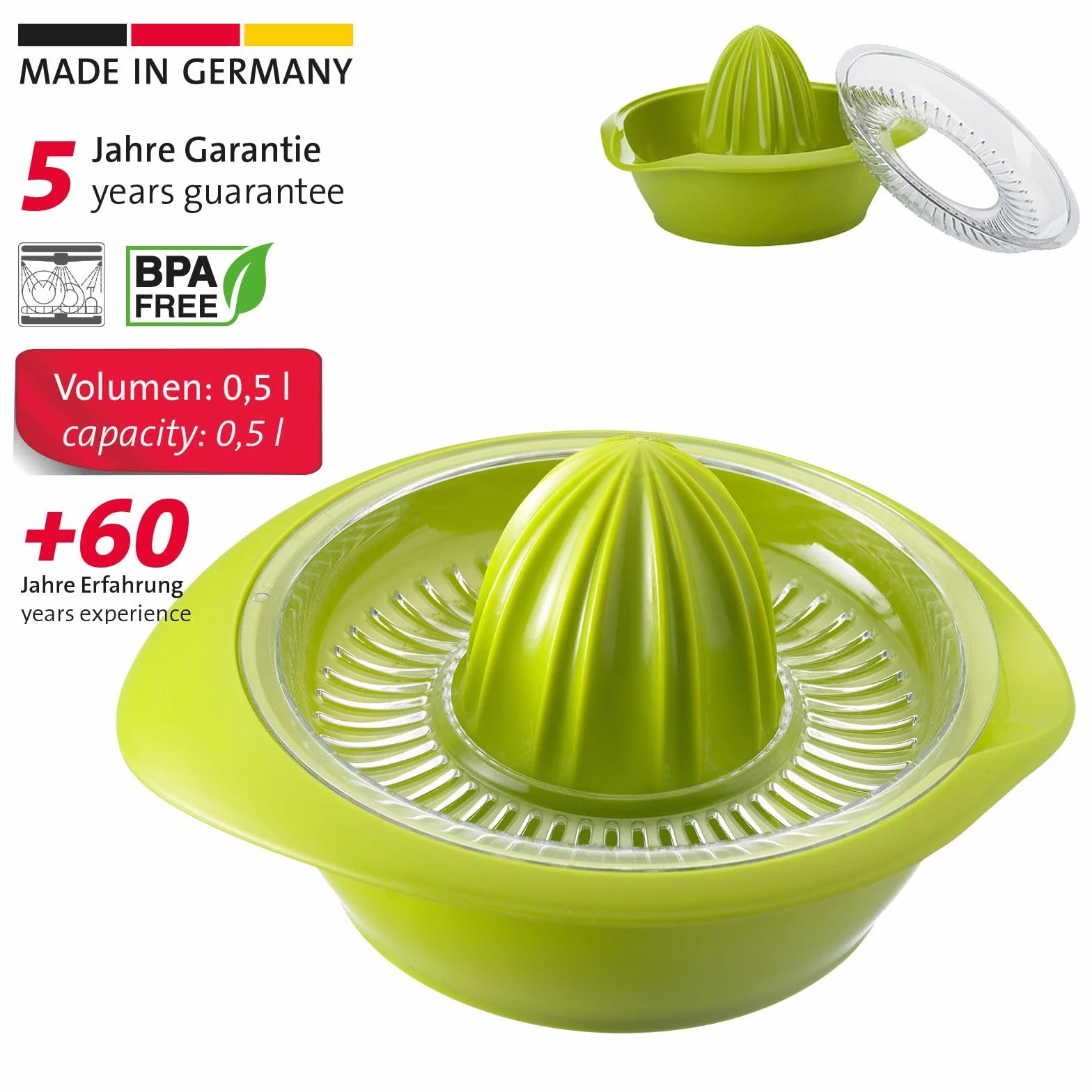 Westmark Wyciskarka do Cytrusów, Zielony, 0,5 l