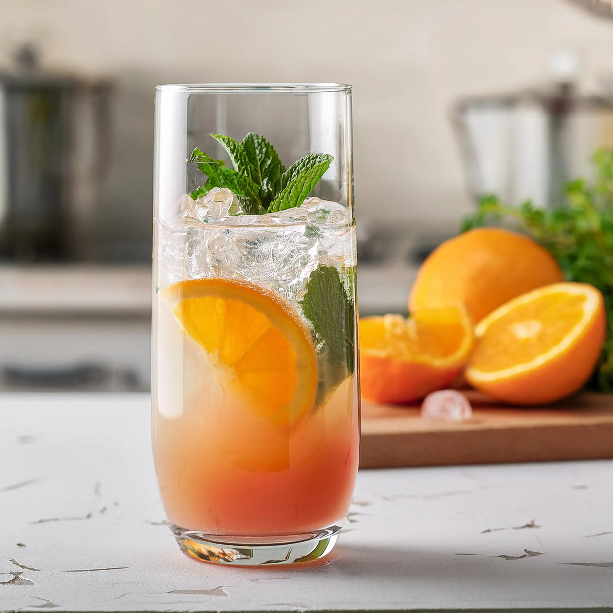 Glasmark Krosno 1992 szklanka do wody, wysoka pojemność 280 ml, wytrzymała, nadaje się do mycia w zmywarce, wysoki połysk, przezroczysty