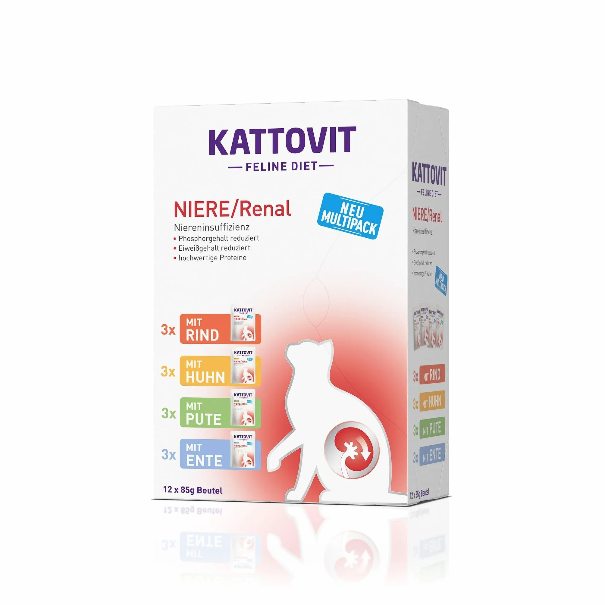 Kattovit Mokra karma dla kotów z nerkami 12 x 85 g