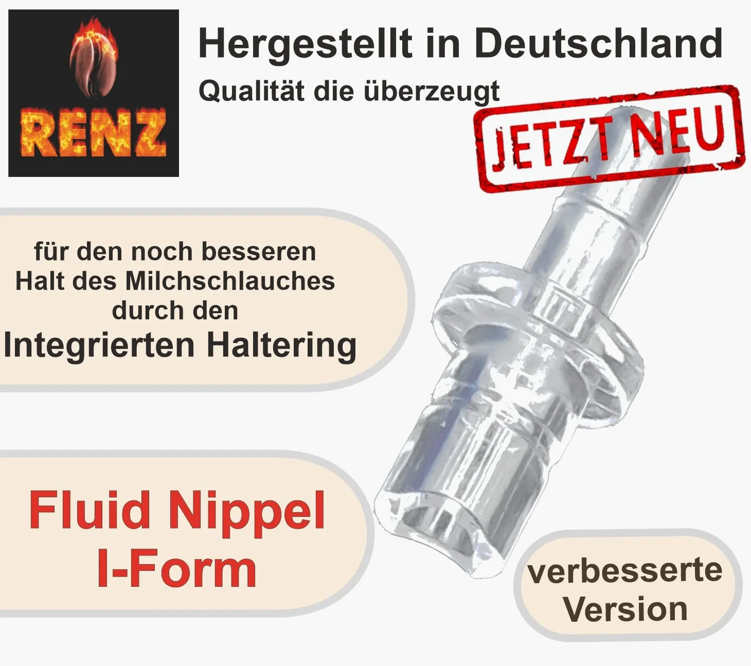 Fluid Nippel kształt I - kompatybilny z Jura ekspresami do kawy Impressa Giga Ena (10, z uchwytem)
