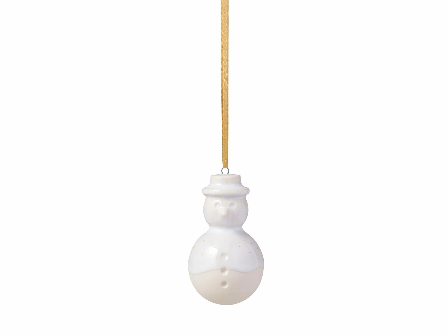 like. by Villeroy & Boch – Winter Glow ozdoba bałwanek, dekoracja świąteczna z porcelany Premium, ozdoba choinkowa, 4,5 x 4,5 x 8 cm