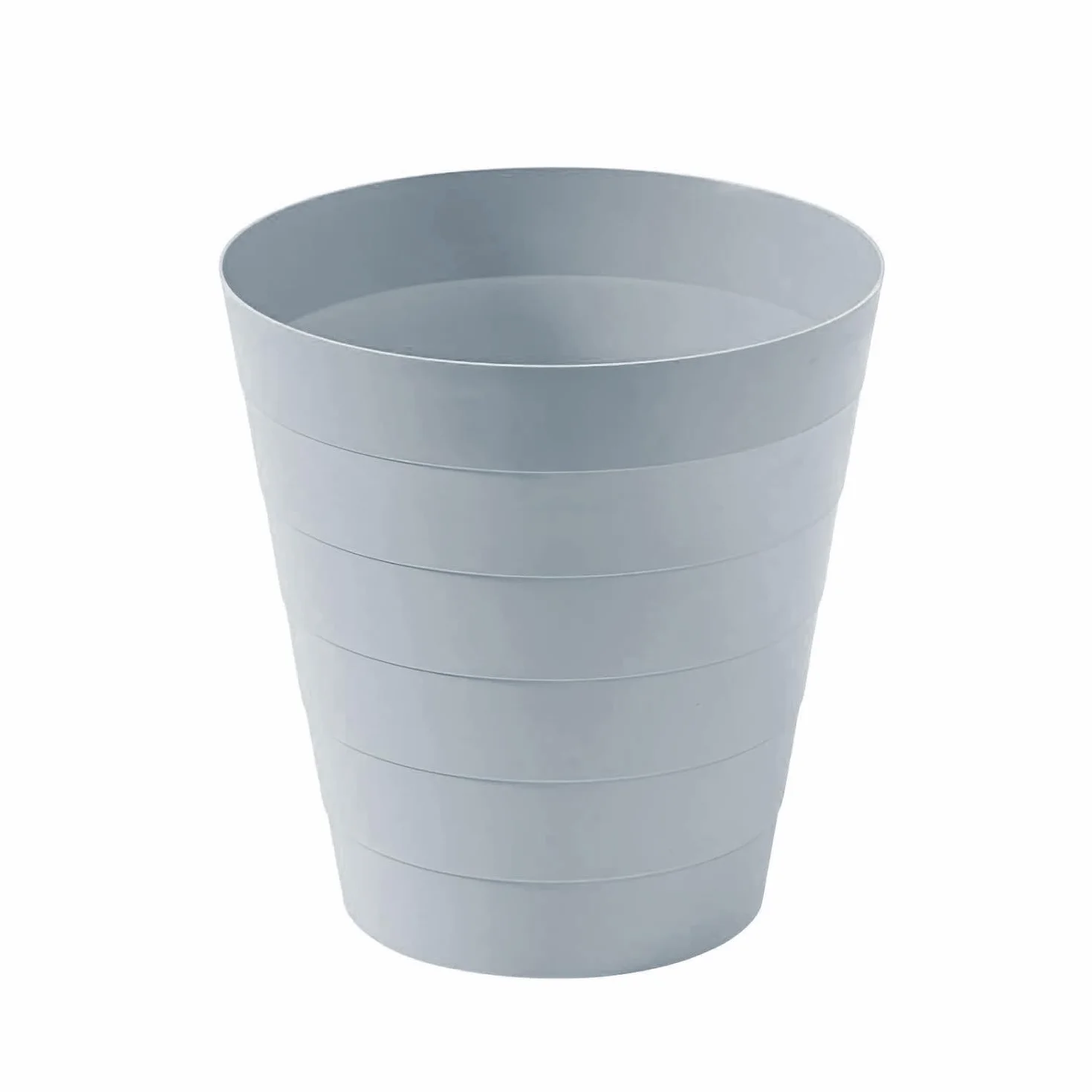 Kosz na śmieci 6105, z tworzywa sztucznego, idealny do pokoju dziecięcego, biura, kuchni, wysokość 25 cm, 9 l (niebiesko-szary)