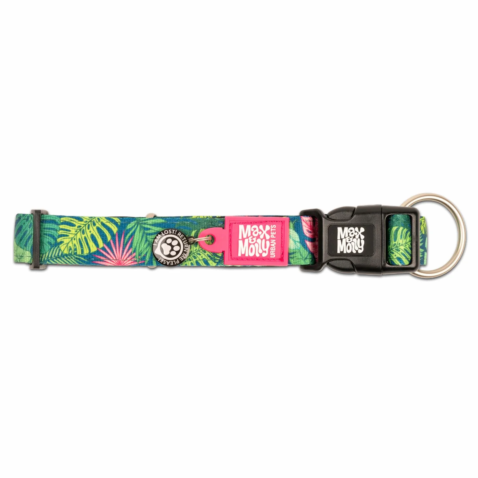 Max & Molly Fashion Smart ID obroża dla psa, miękki neopren, regulowany rozmiar 33-53 cm, wodoodporna